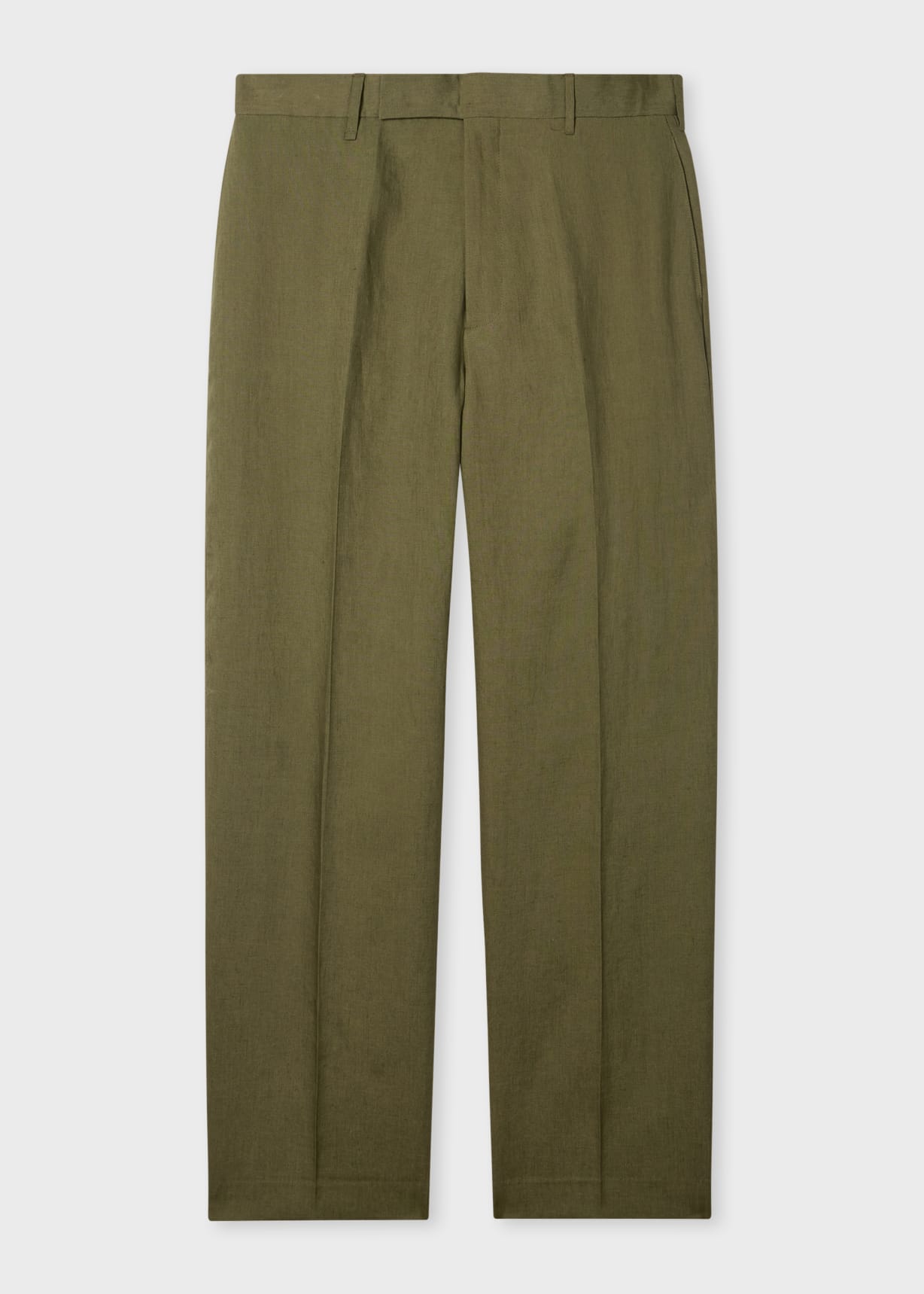 Men's Khaki Linen Trousers