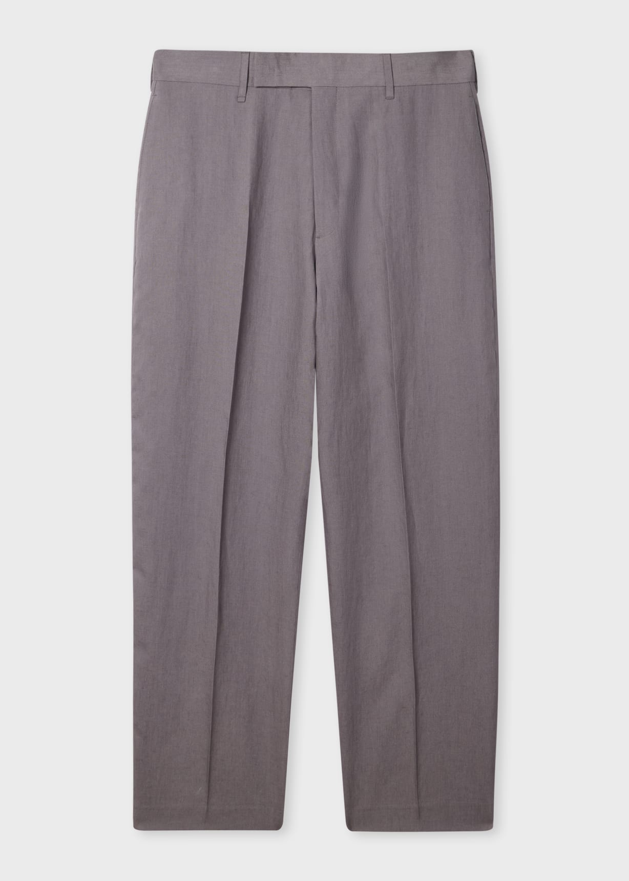 Men's Mauve Linen Trousers