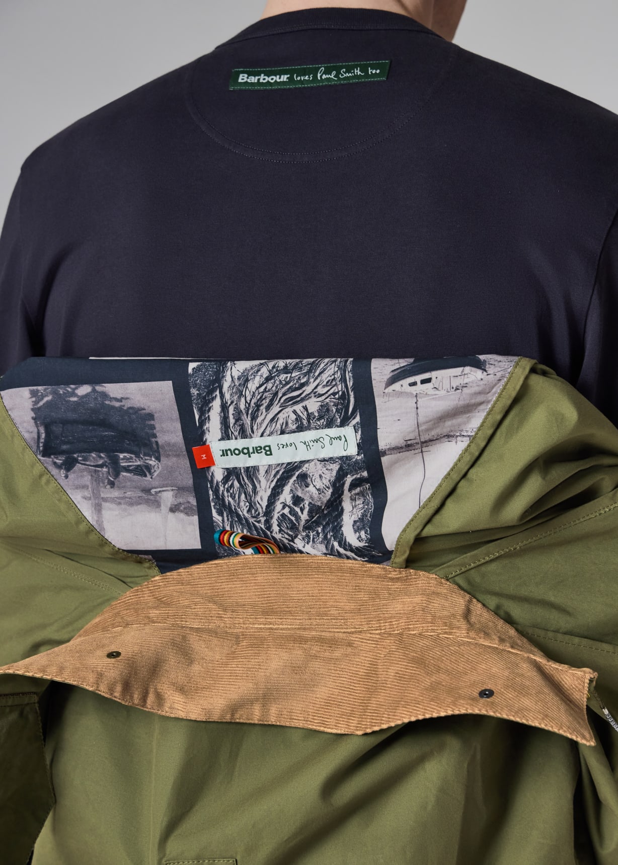 Paul Smith loves Barbour - Army Sugarlump Bedale Jacket