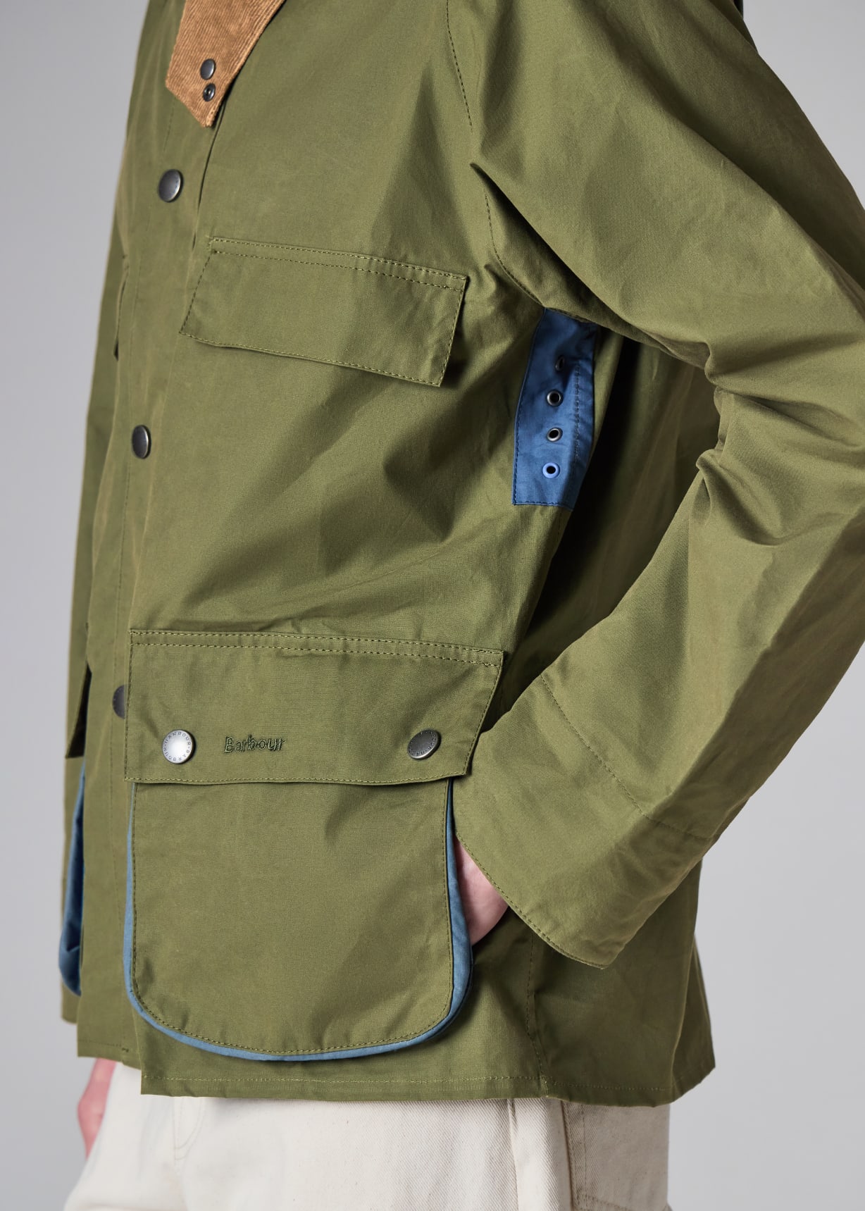Paul Smith loves Barbour - Army Sugarlump Bedale Jacket