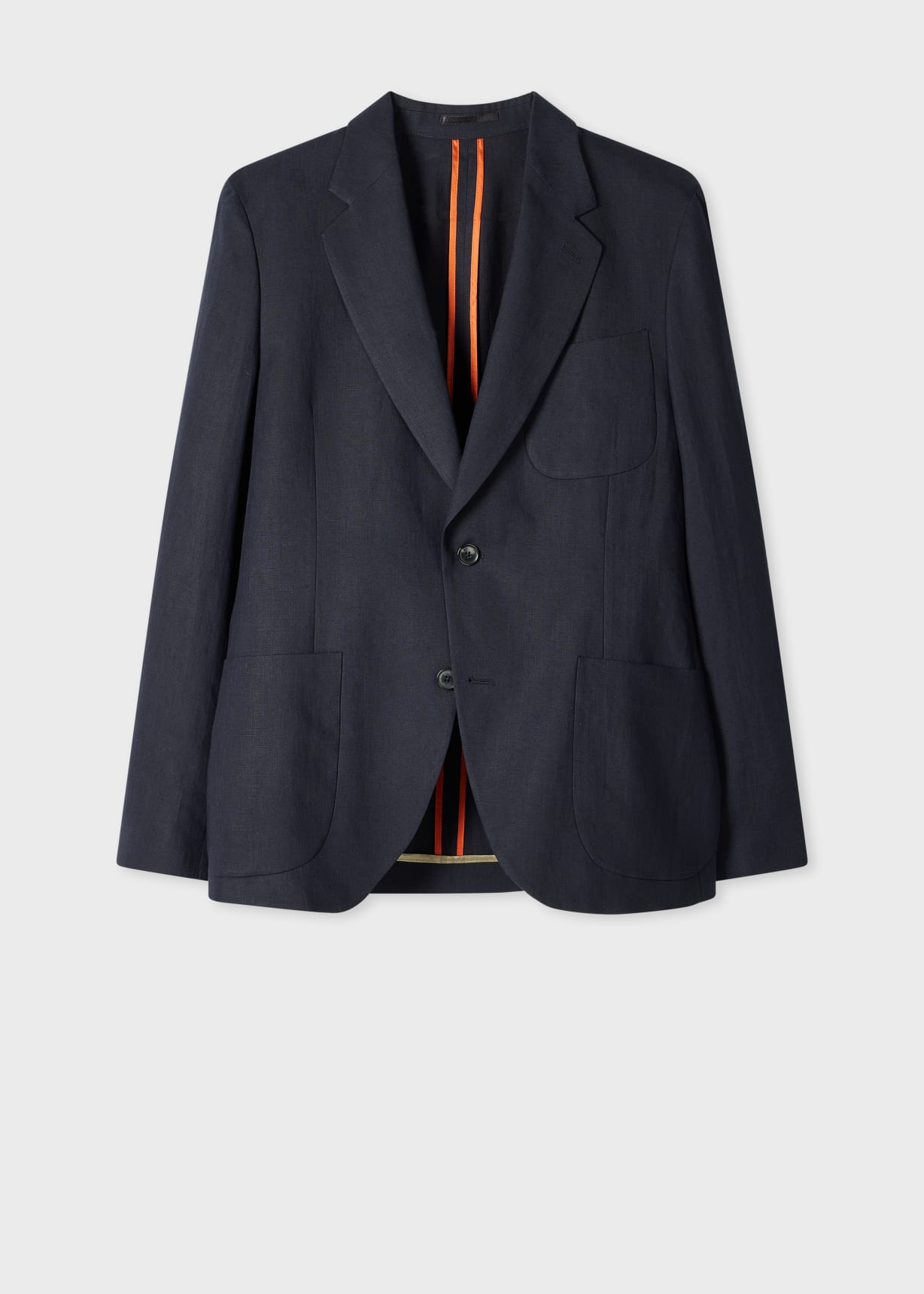 Paul Smith ネイビー ビジネスジャケット Navy Linen Two-Button Blazer Paul Smith