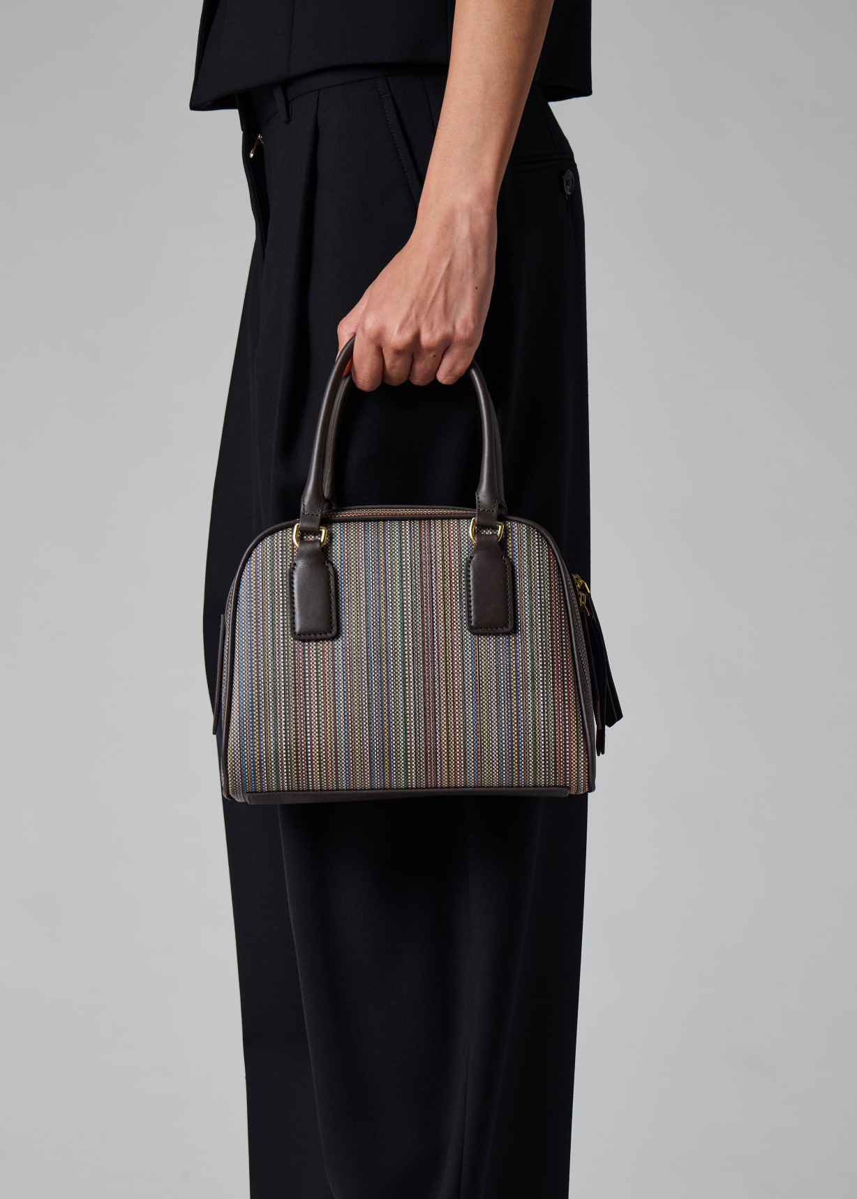Women's Top Handle 'Signature Stripe' Bag Paul Smith
