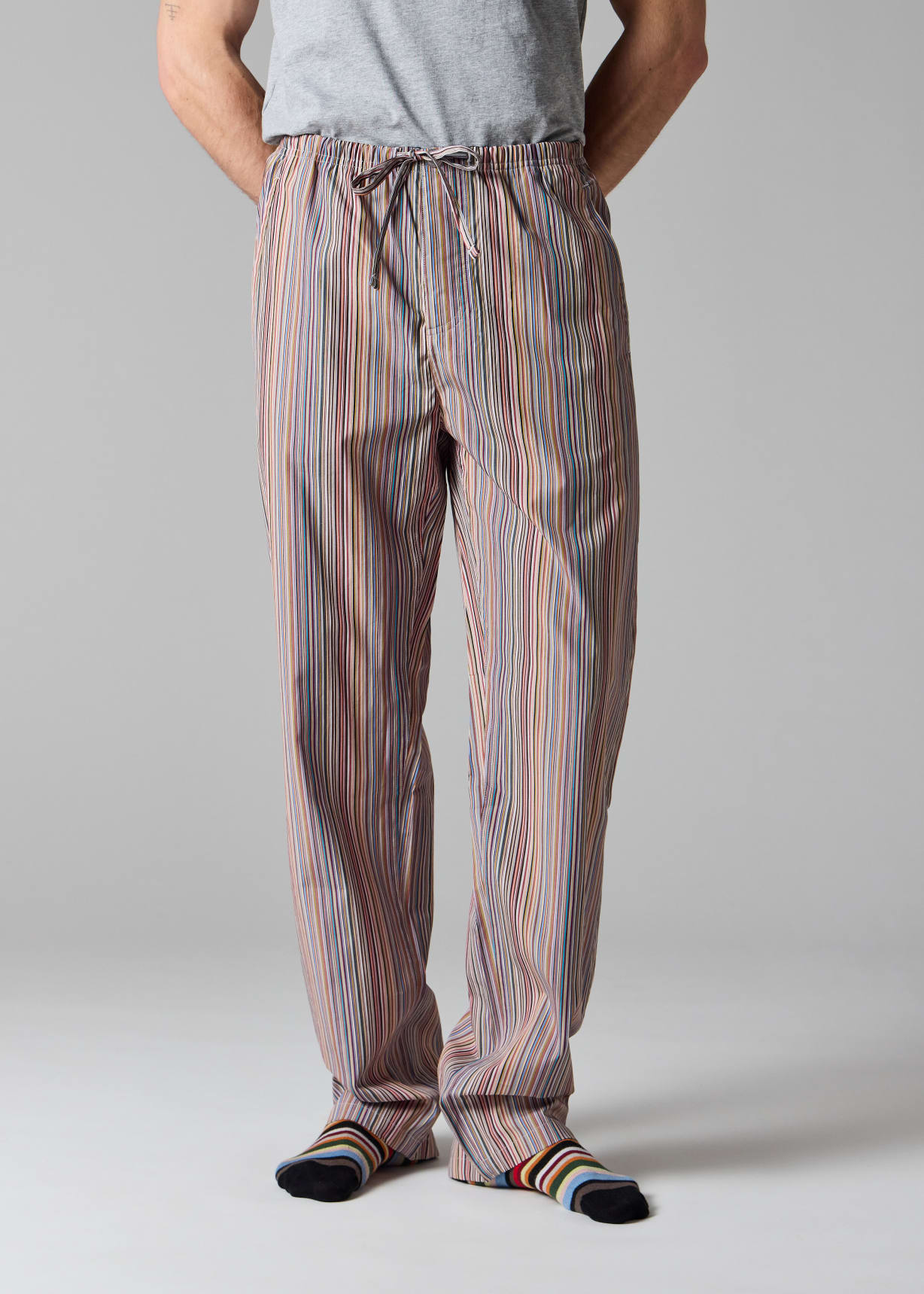 即発送可 Paul Smith 麻 Pants Stripe M Signature Stripe' Pyjama Bottoms by Paul Smith