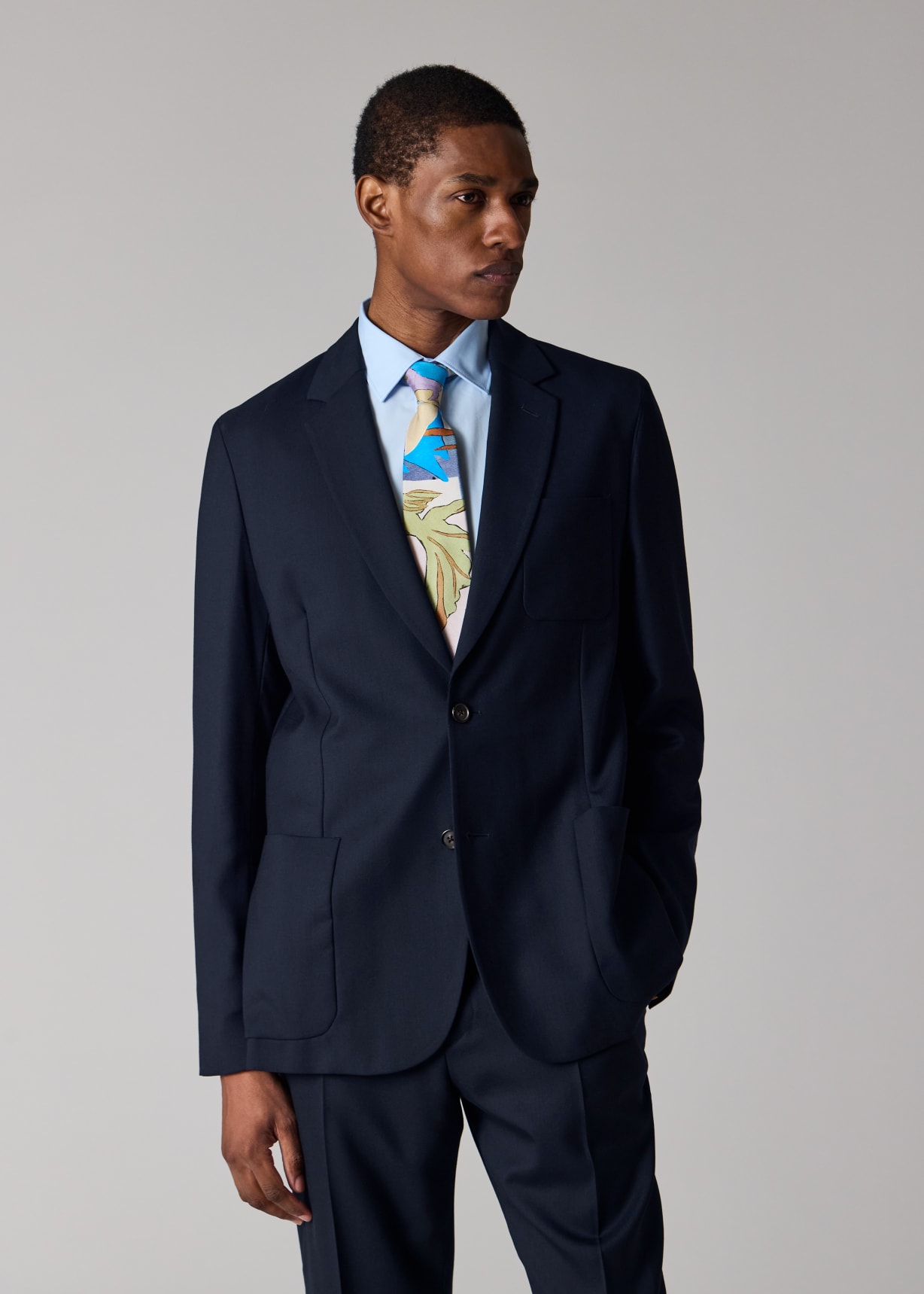 A Suit To Travel In - Navy Wool Unlined Blazer