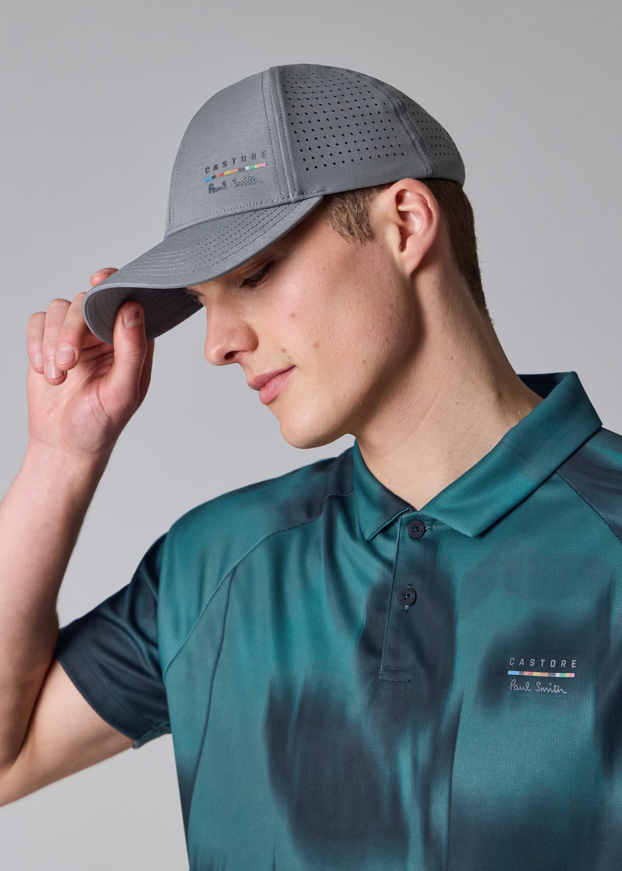 Paul Smith + Castore - Charcoal Technical Cap