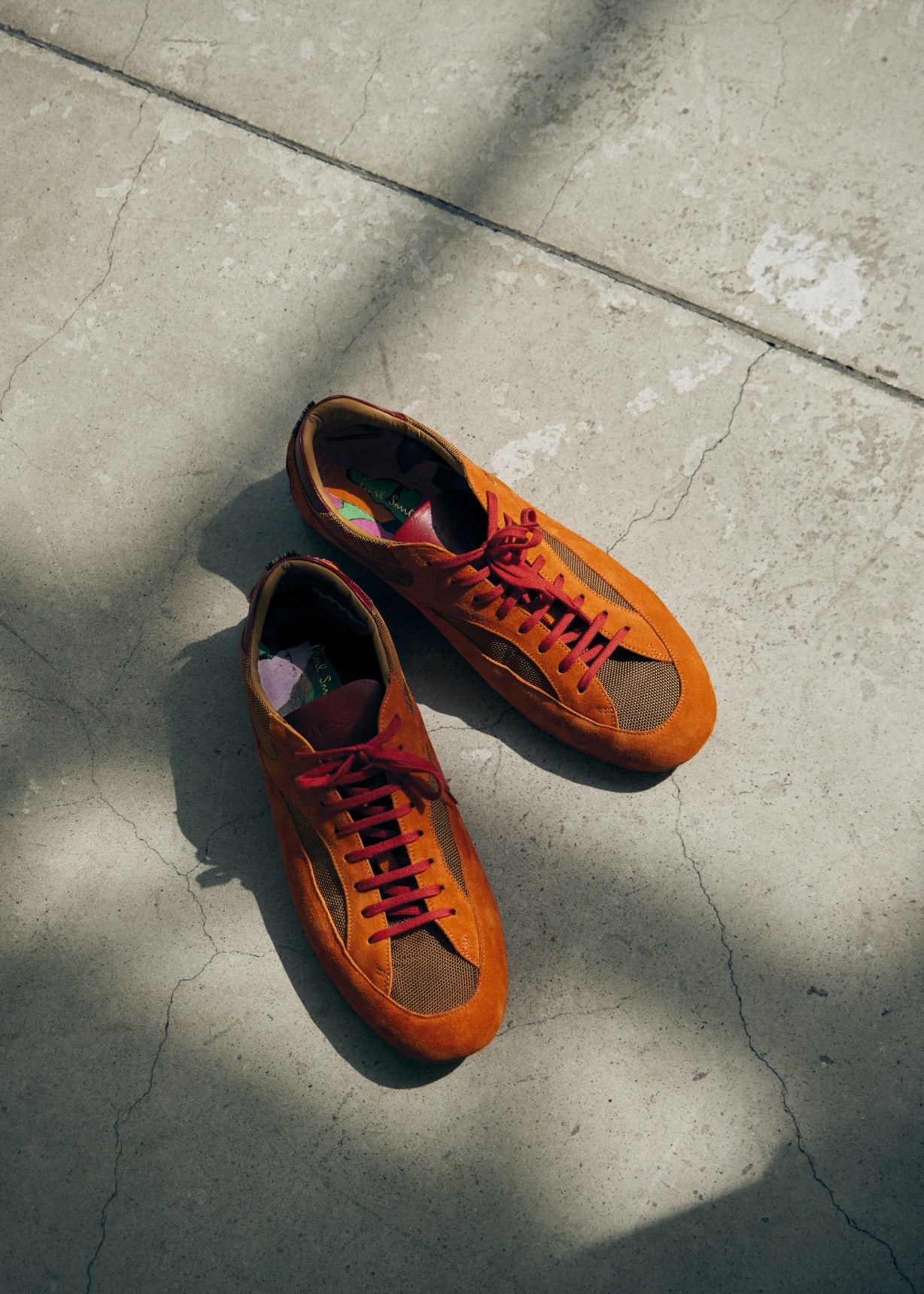 Men's Orange 'Marini' Trainers