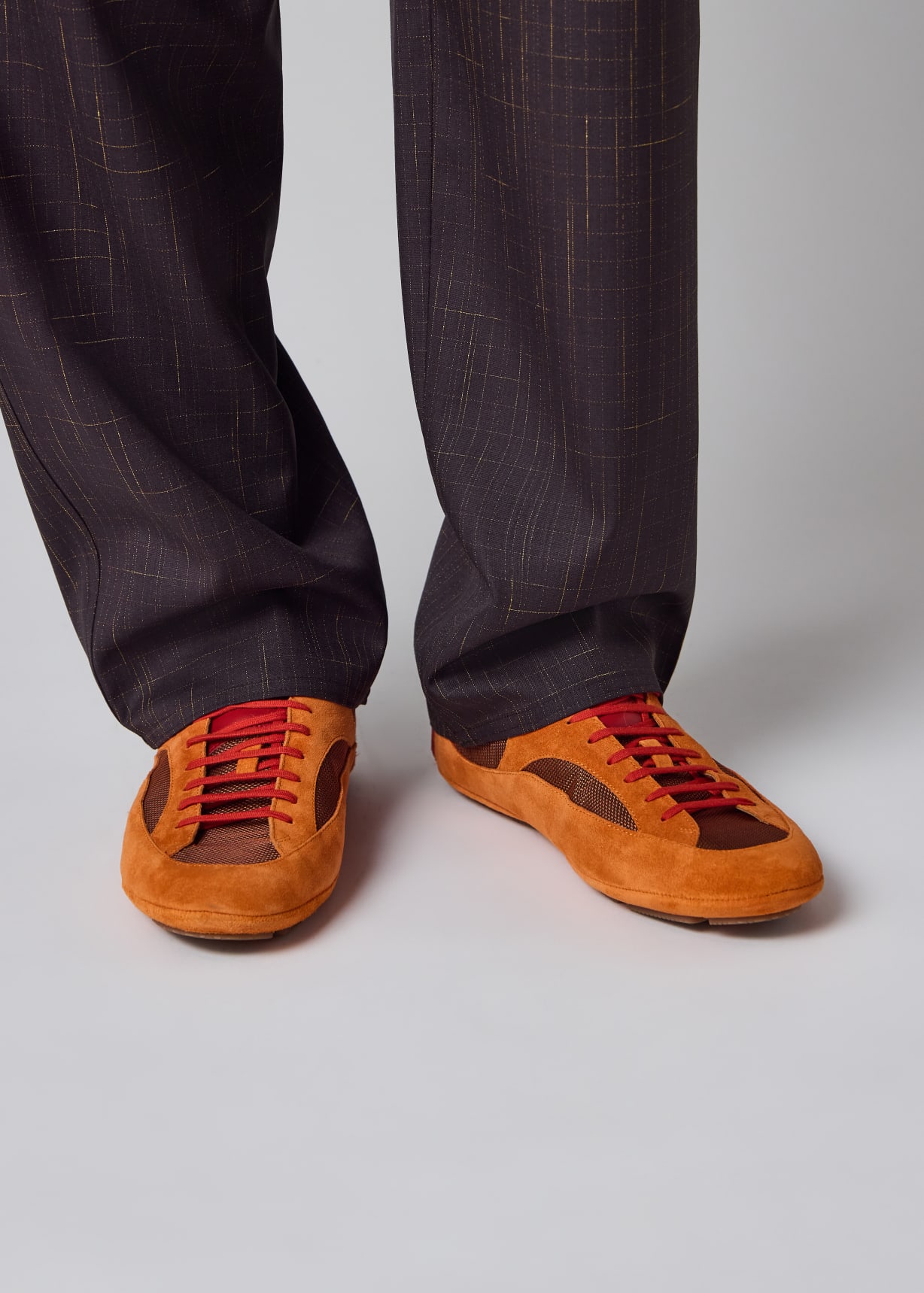 Men's Orange 'Marini' Trainers