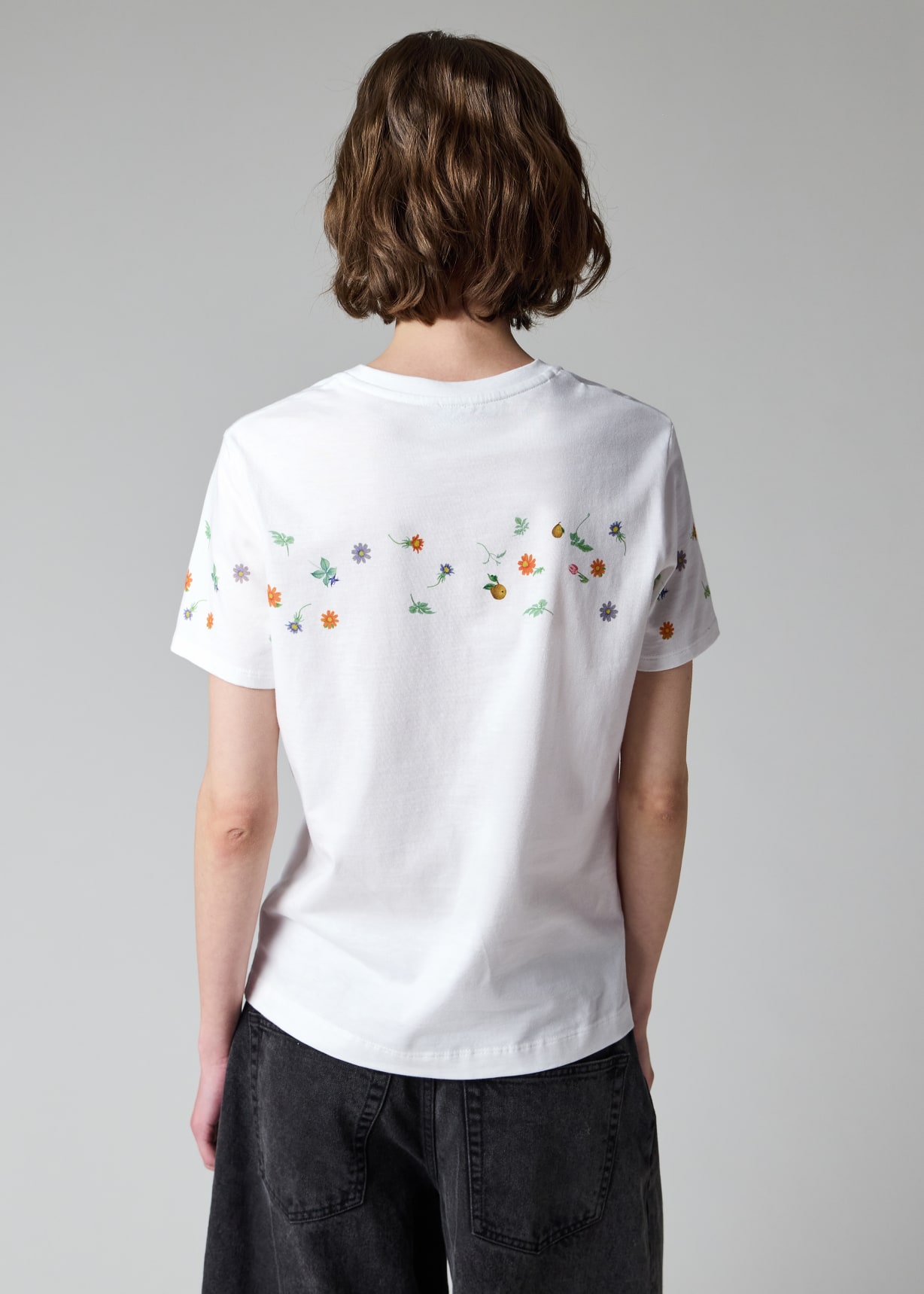 Women's Cotton 'Flowers' T-Shirt Paul Smith