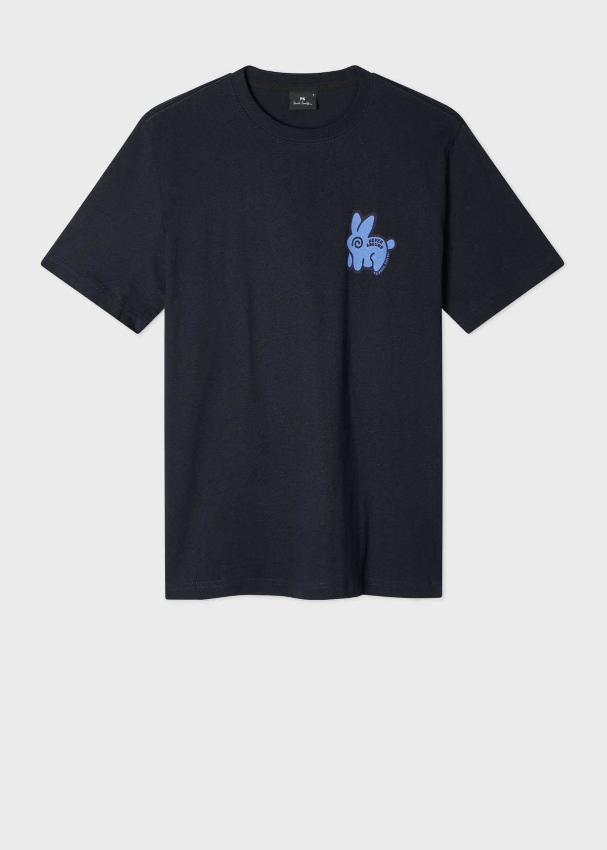 Men's Navy 'Never Assume Bunny' Print T-Shirt