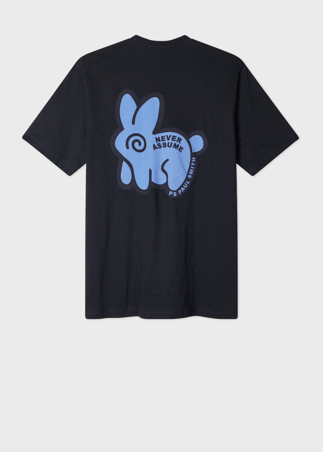 Men's Navy 'Never Assume Bunny' Print T-Shirt