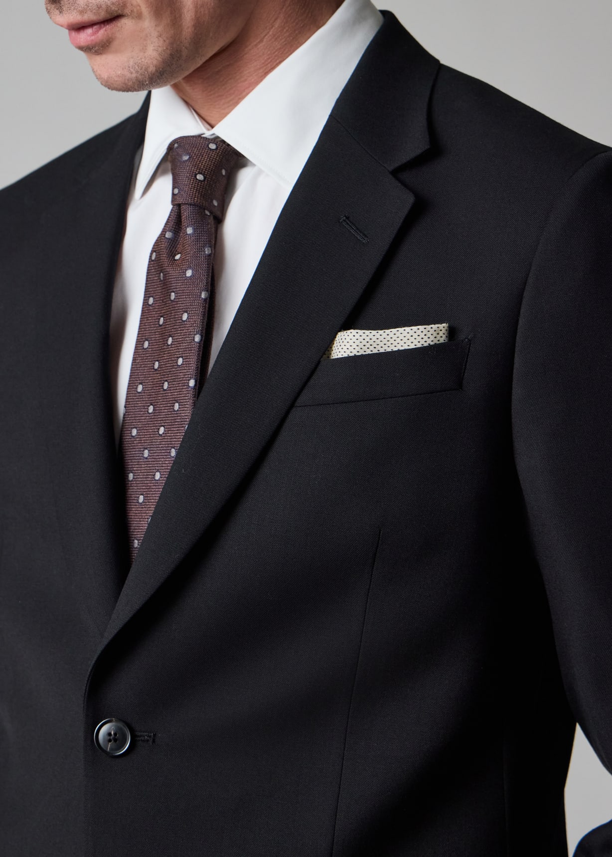 Paul Smith 3ピース SOHO FIT AMF スーツ M 黒 The Soho - Tailored-Fit Black Wool 'A Suit To Travel In'