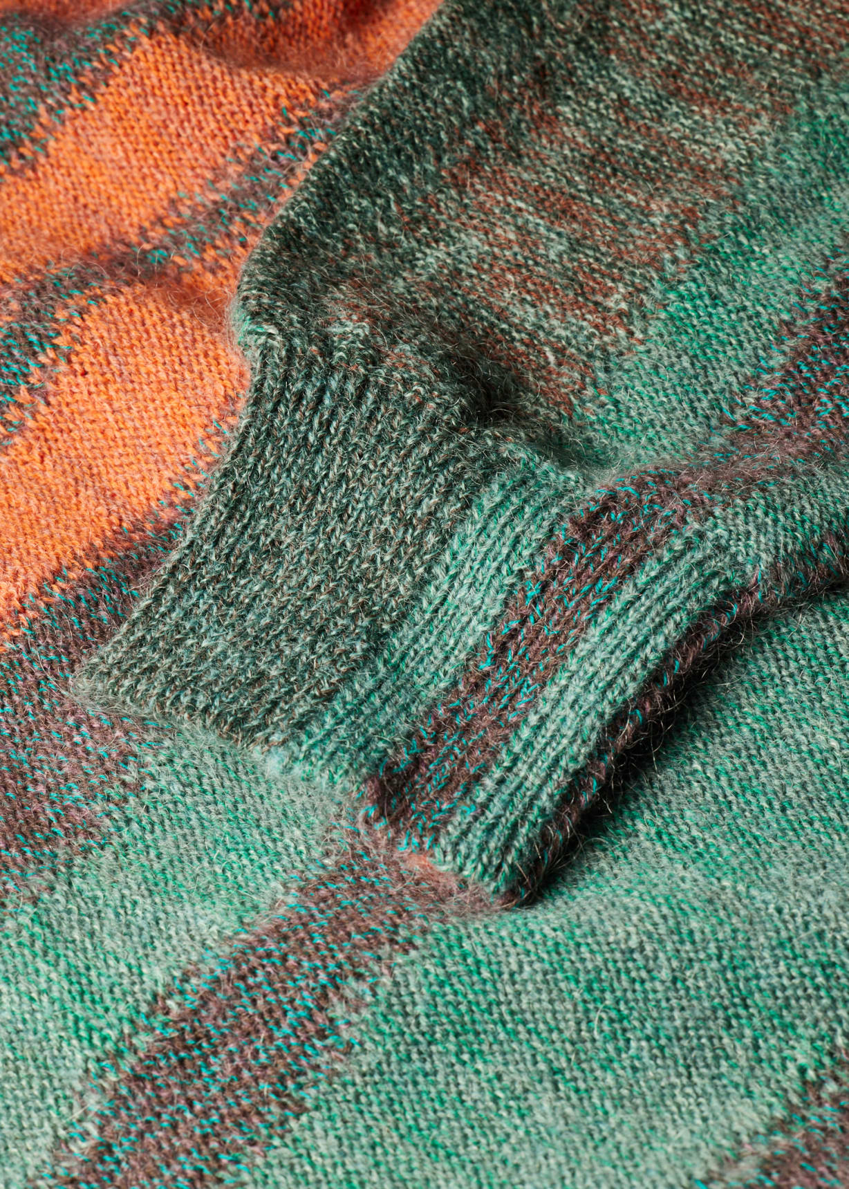 Men's 'Glitch Floral' Cotton-Mohair Sweater