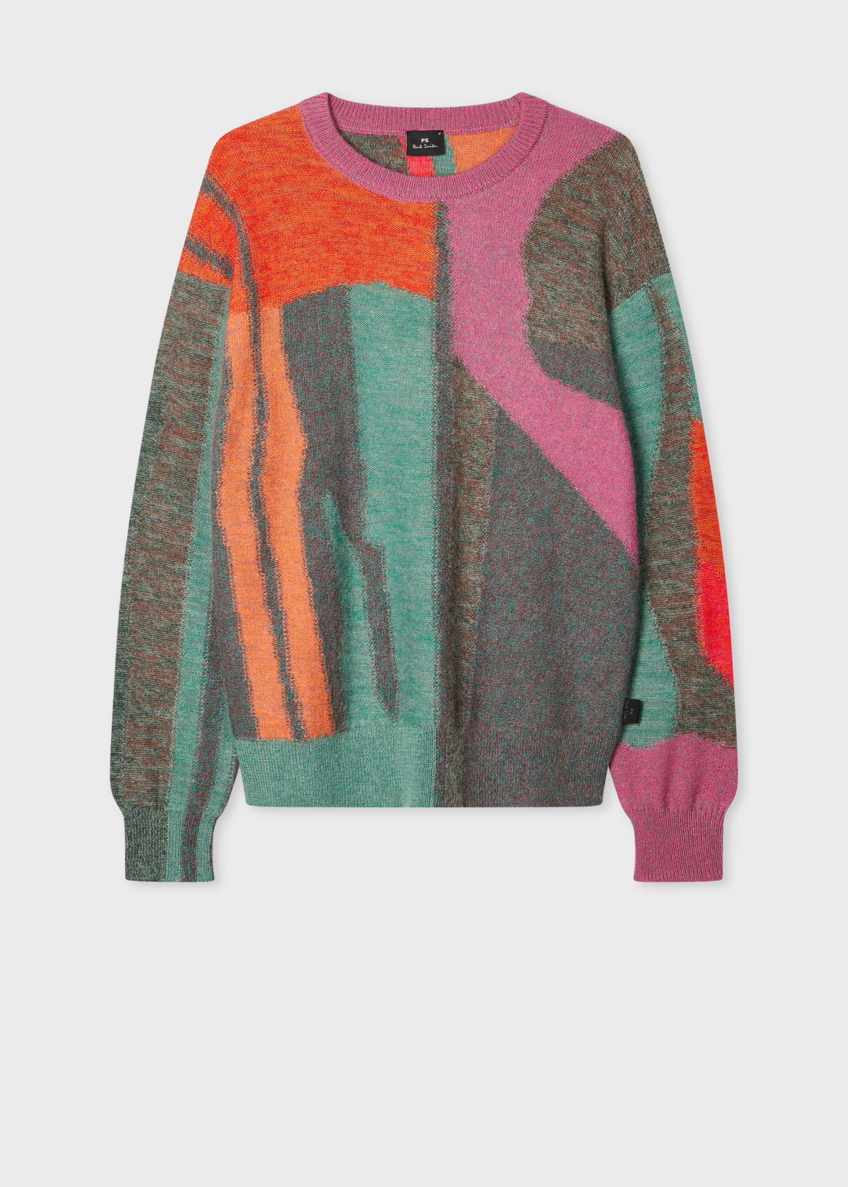 Men's 'Glitch Floral' Cotton-Mohair Sweater