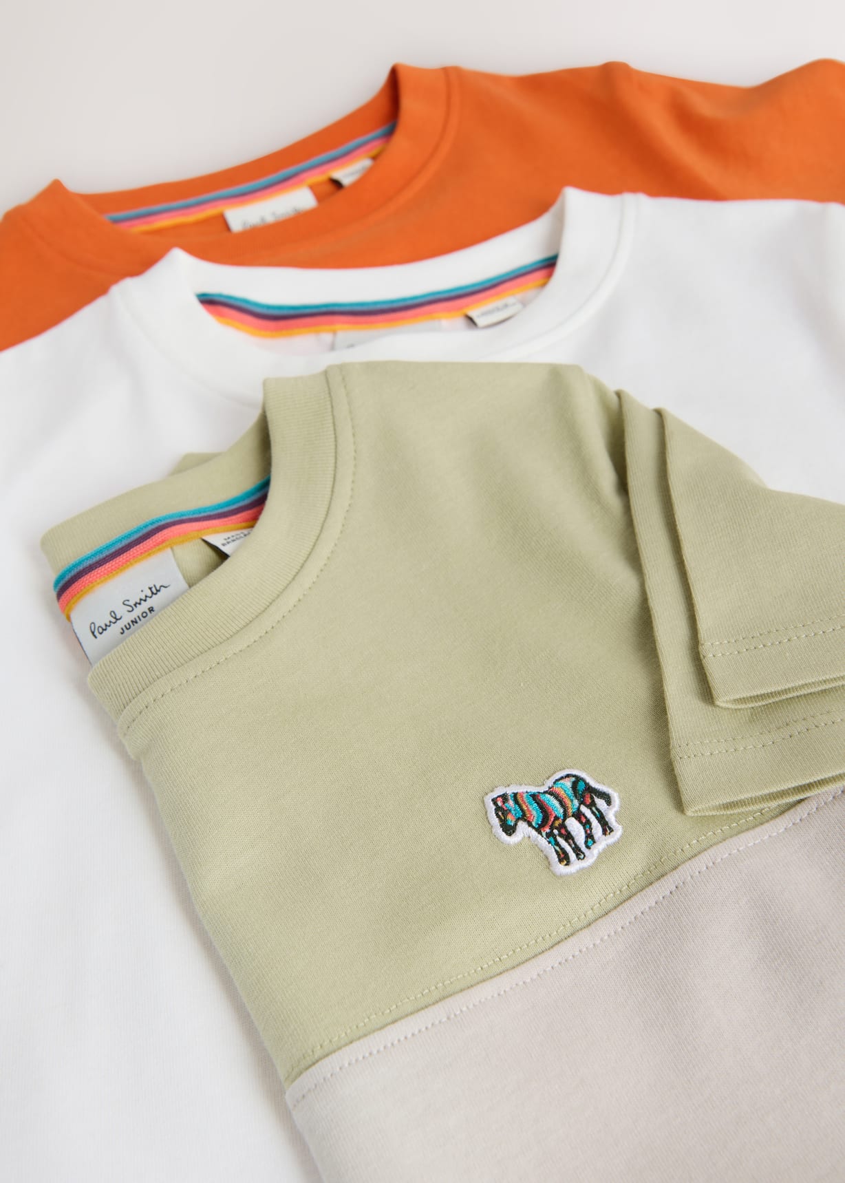 3-13 Years Mixed Zebra Logo T-Shirts 3 Pack