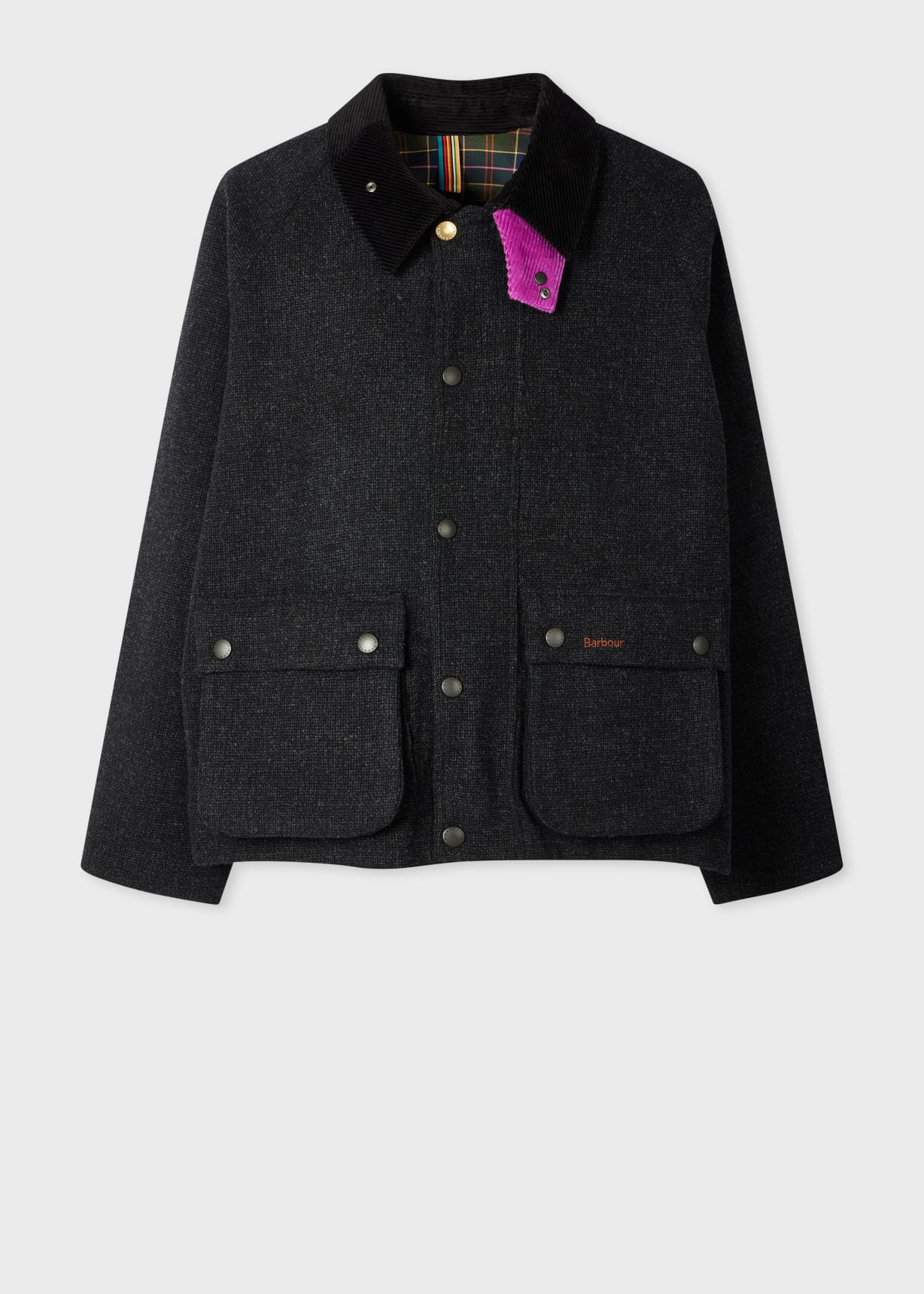 Paul Smith loves Barbour - Charcoal Wool Transport Jacket