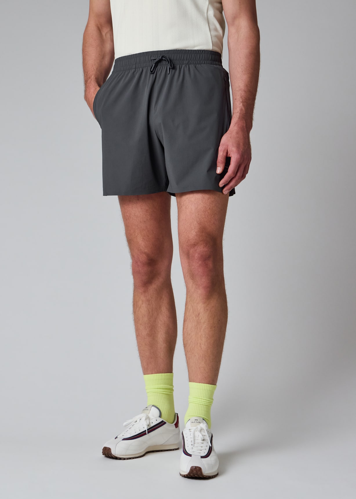 Paul Smith + Castore - Charcoal Performance 6” Shorts