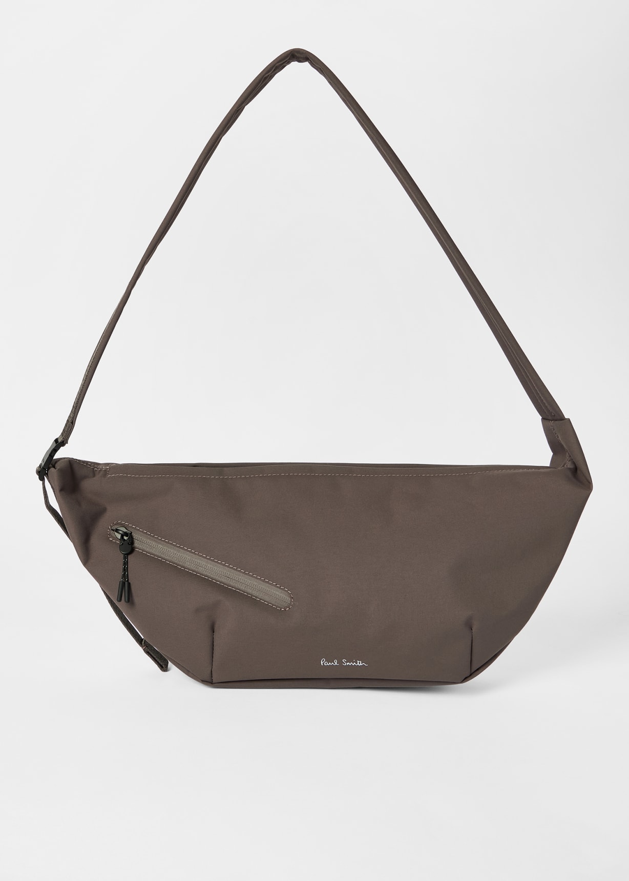 ボディーバッグ Paul Smith LIGHTWEIGHT NYLON BODY BAG Mauve Nylon Sling Cross Body Bag with Leather Trims
