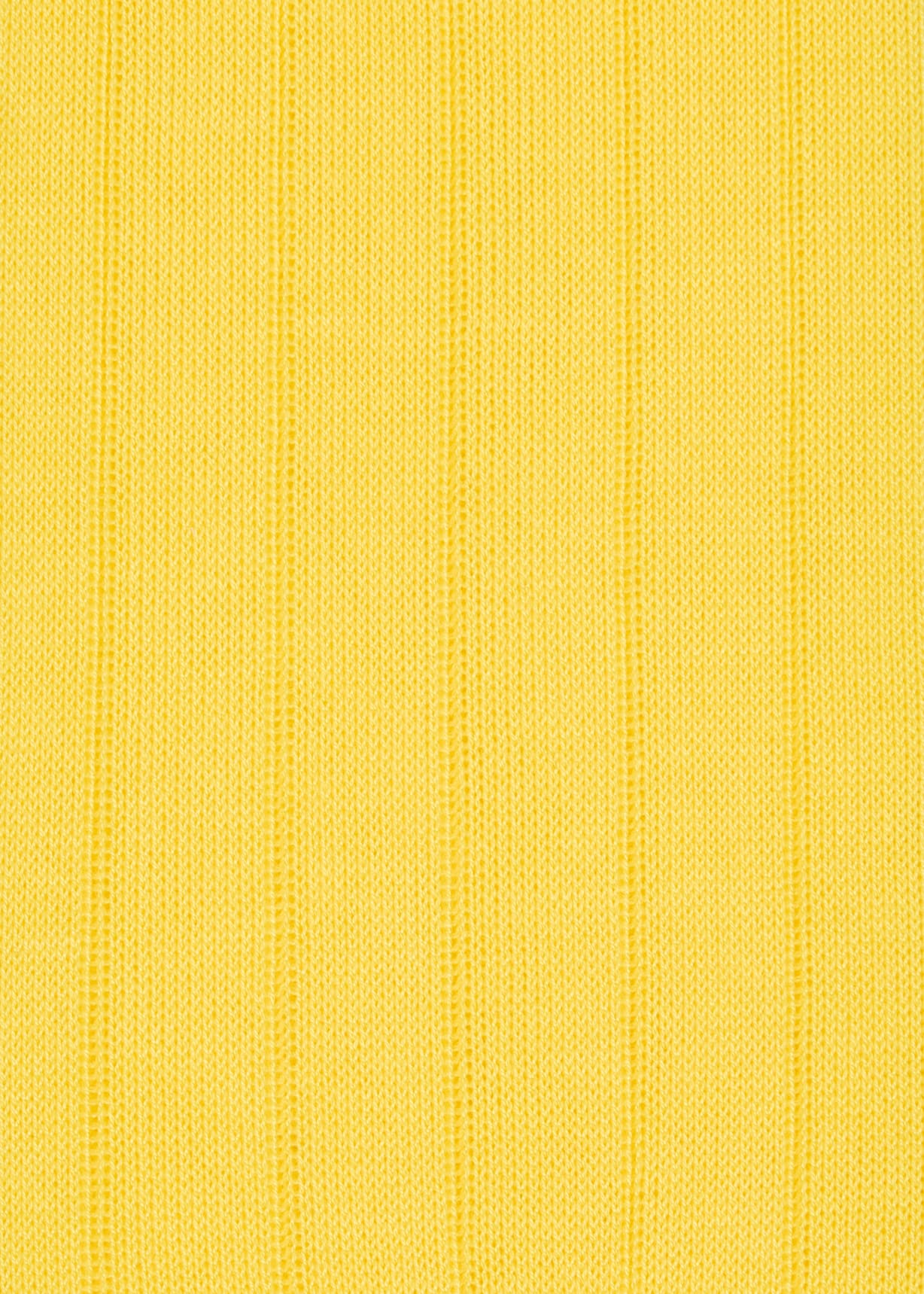 Men's Yellow Ribbed Cotton-Blend Socks