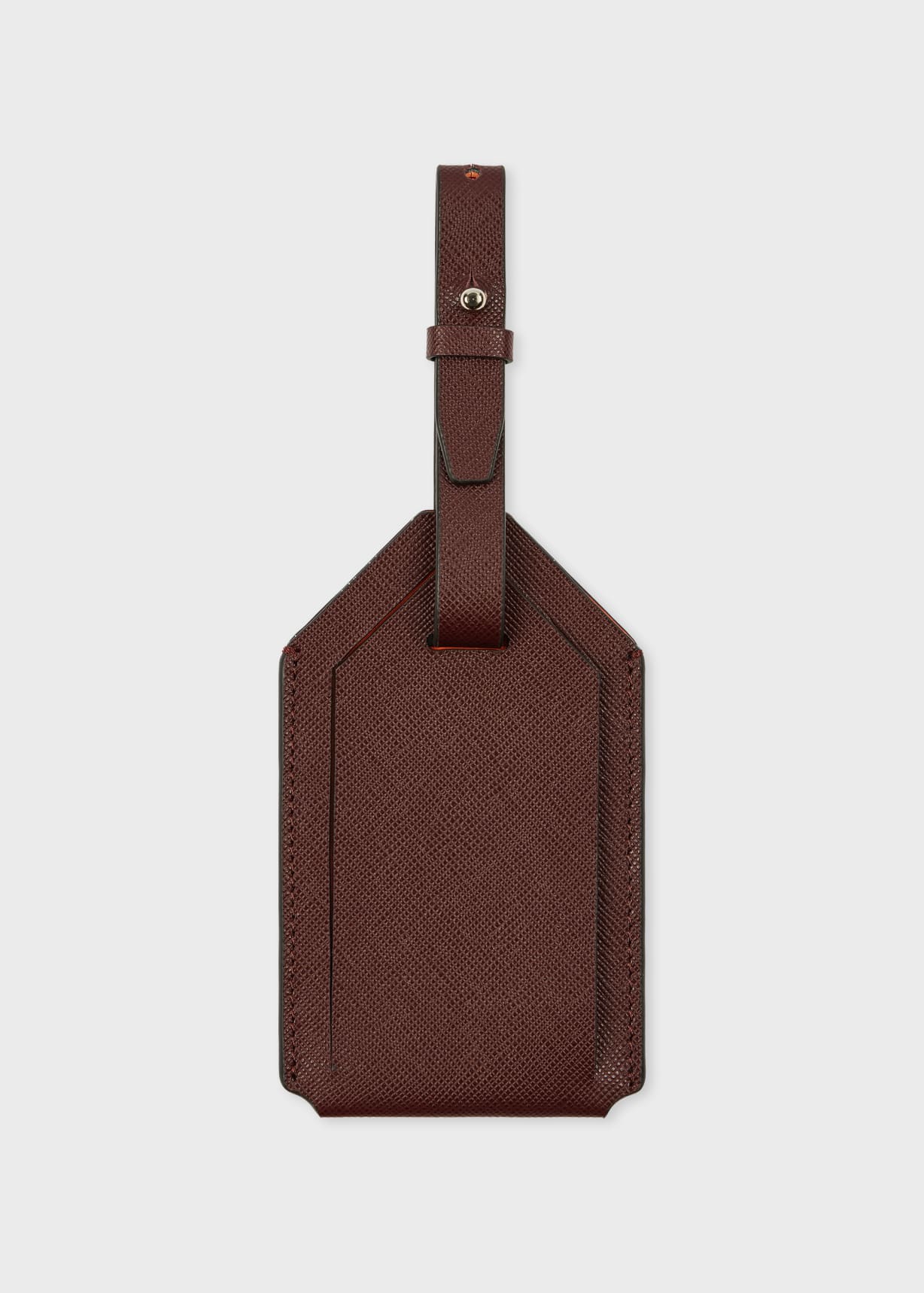 旅行かばん・小分けバッグ Paul Smith LEATHER LUGGAGE TAG Dark Brown Leather Luggage Tag Paul Smith