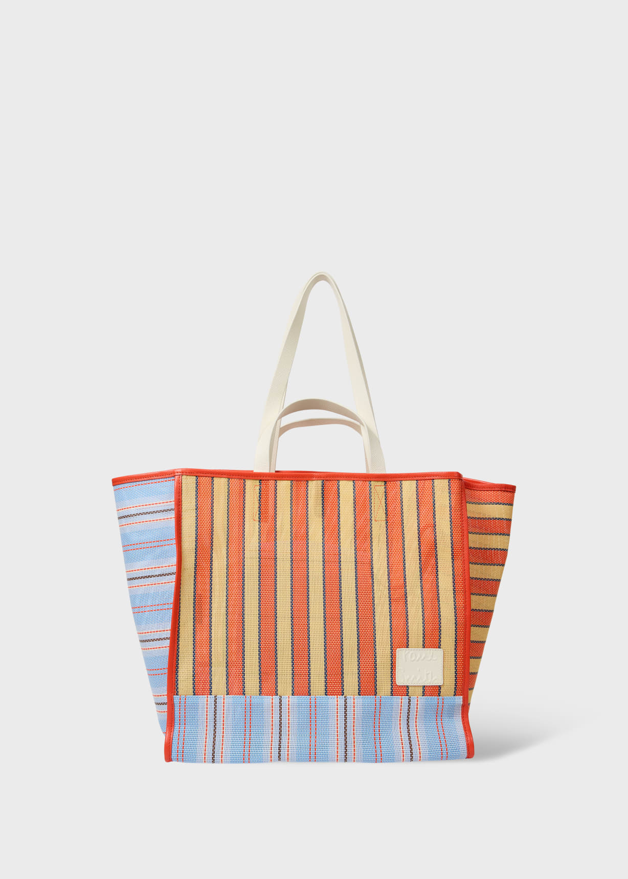 Blue and Red 'Pool Smith Stripe' Tote Bag