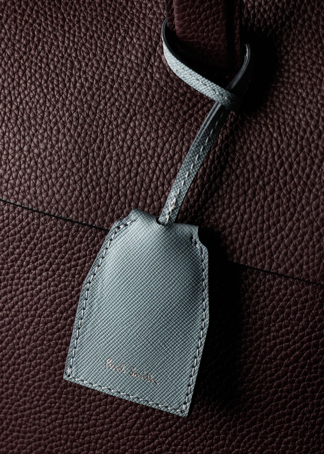 Burgundy Leather Double-Zip Folio