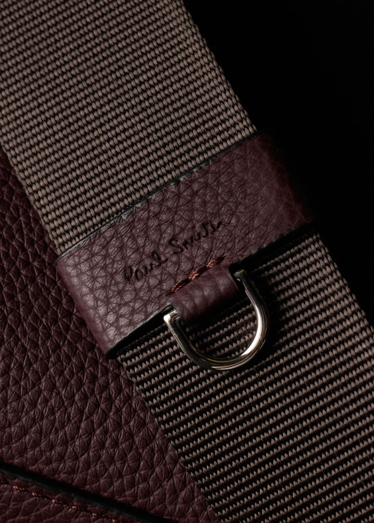 Burgundy Leather Double-Zip Folio