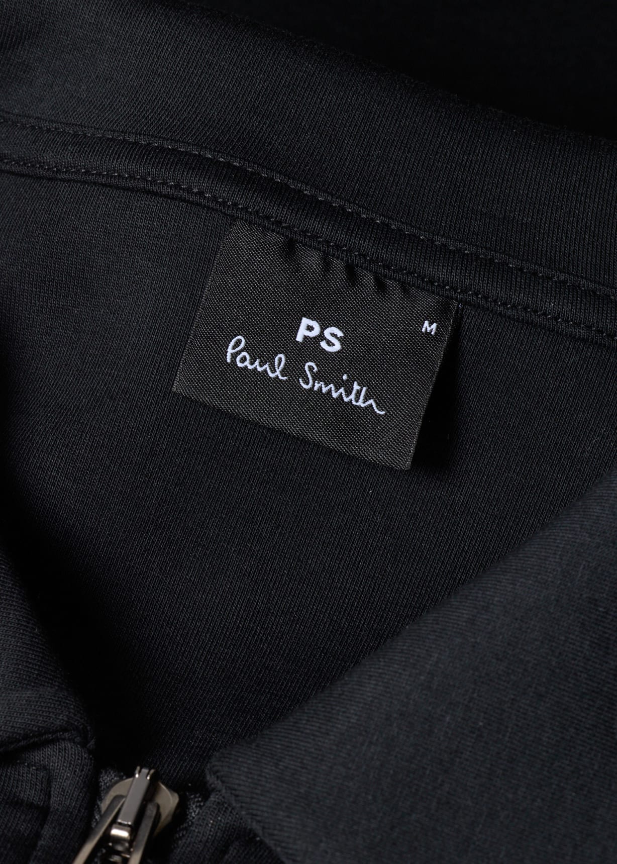 Men's Black Double-Face Full Zip Sweatshirt
