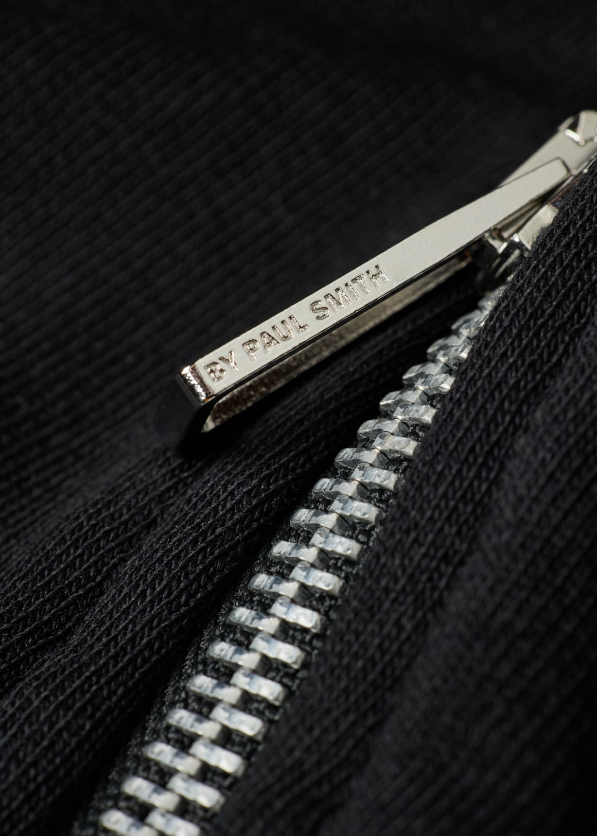 Men's Black Cotton Zip-Front Zebra Logo Hoodie