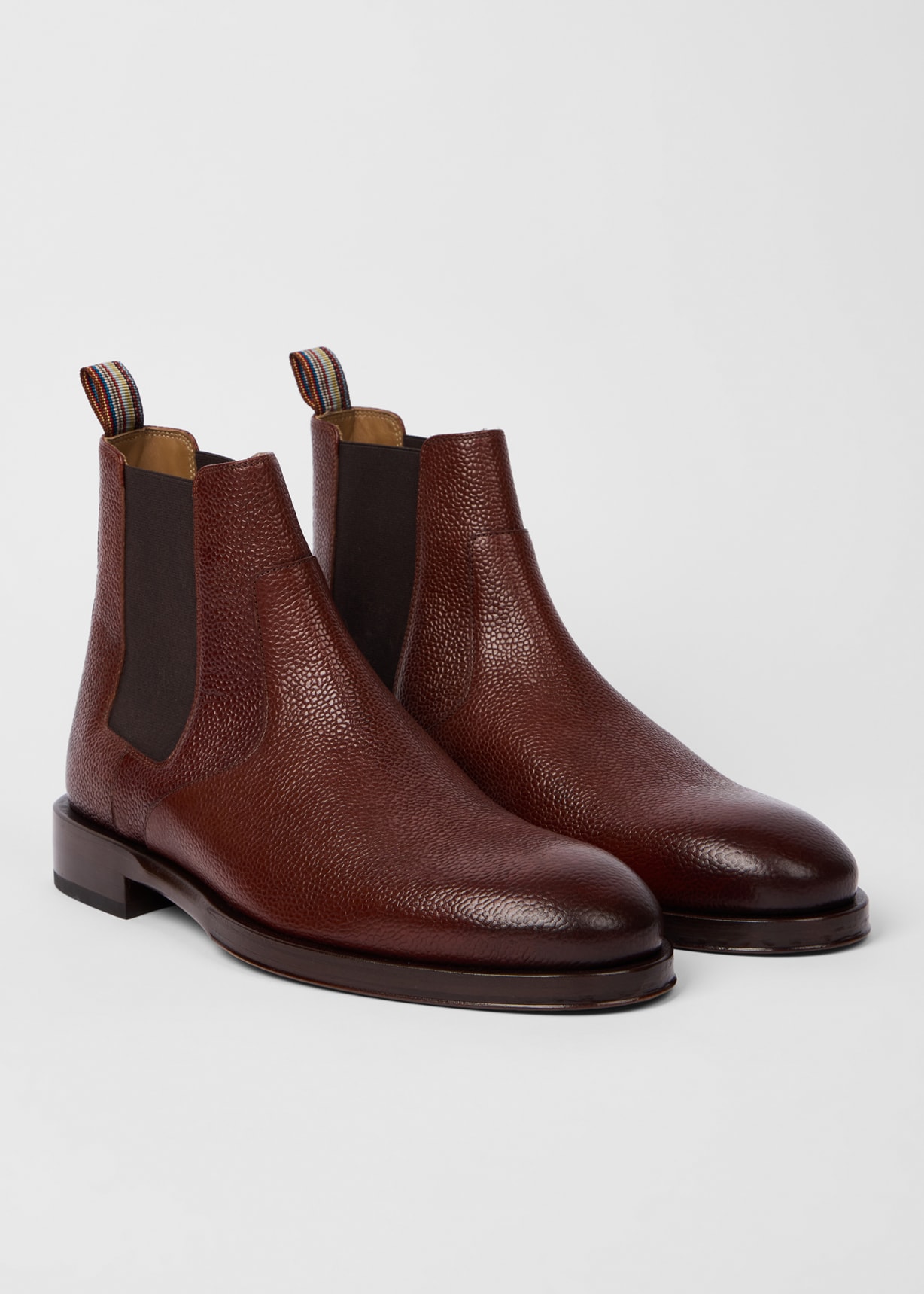 Brown Grain Leather 'Lawson' Boots