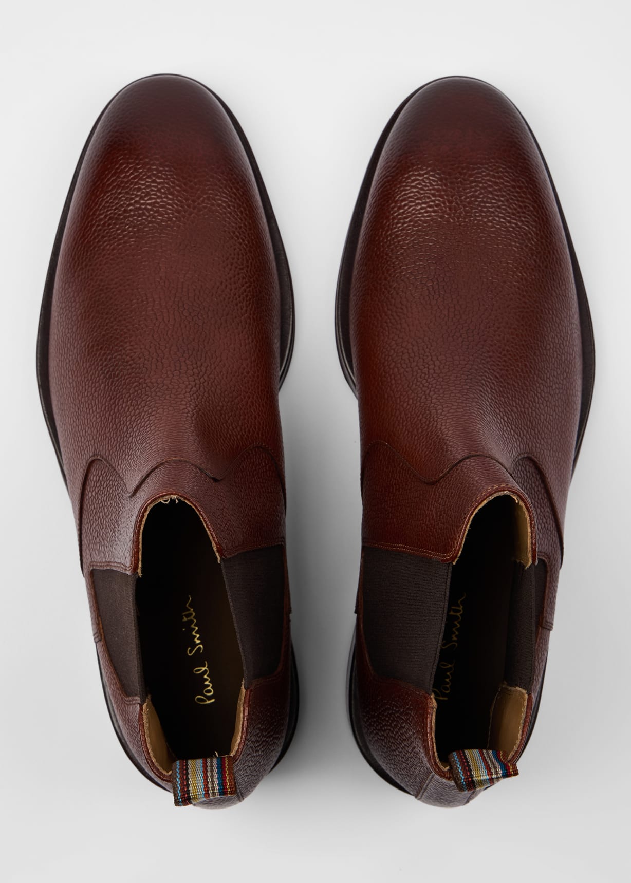 Brown Grain Leather 'Lawson' Boots