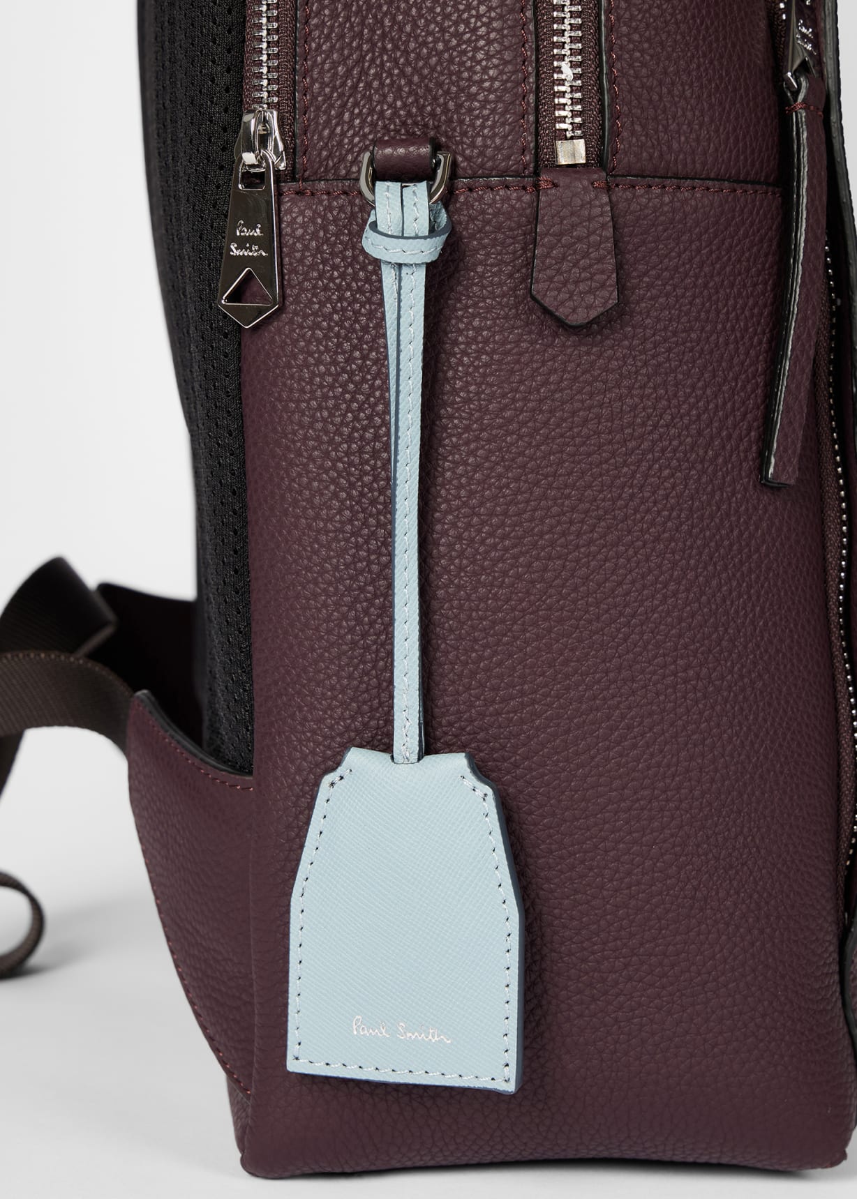 burgundy leather rectangular backpack Alto for Men – The main compartment is spacious enough to fit a laptop Elegant 11