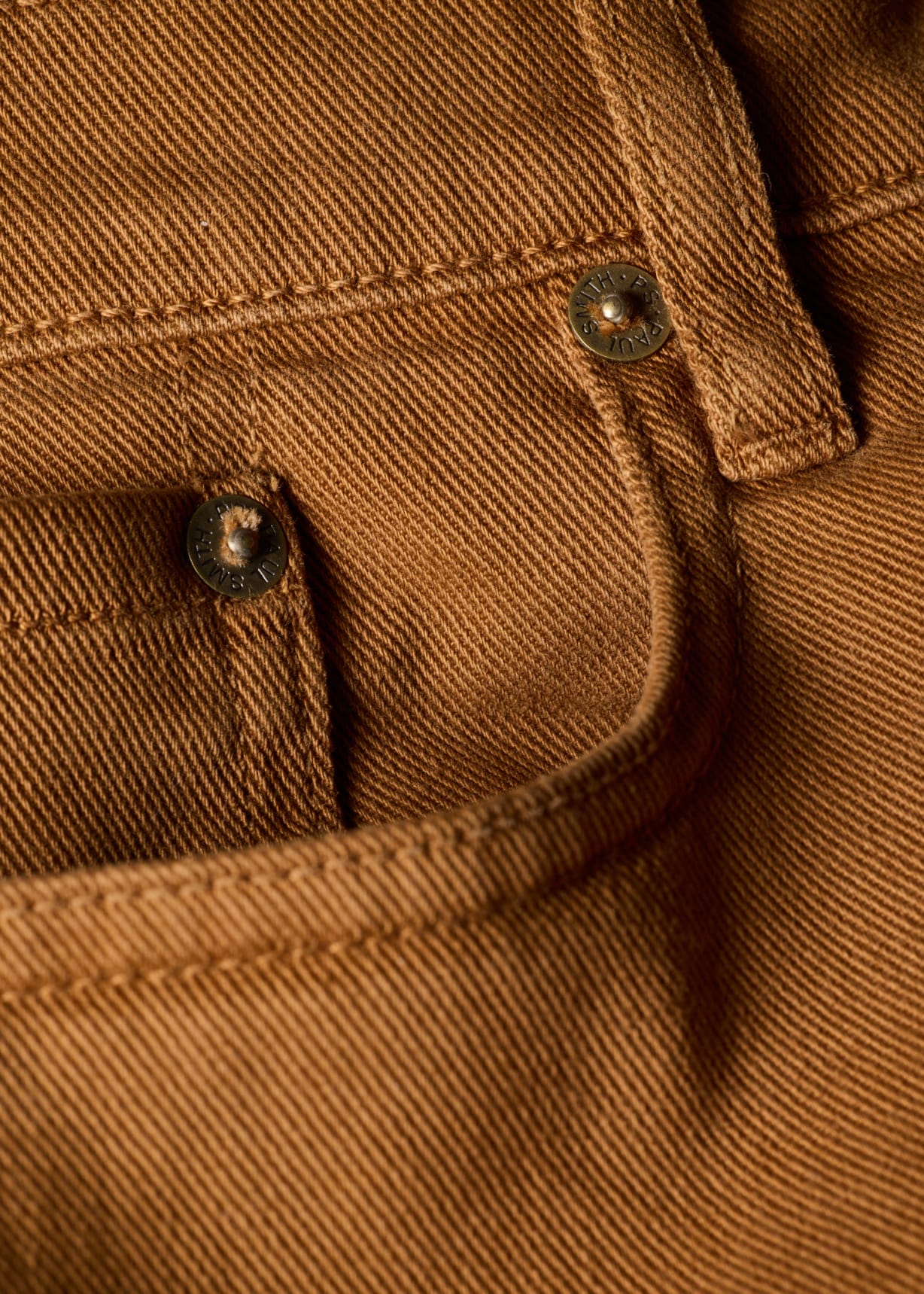 Men's Slim Tapered-Fit Tan Garment-Dyed Jeans