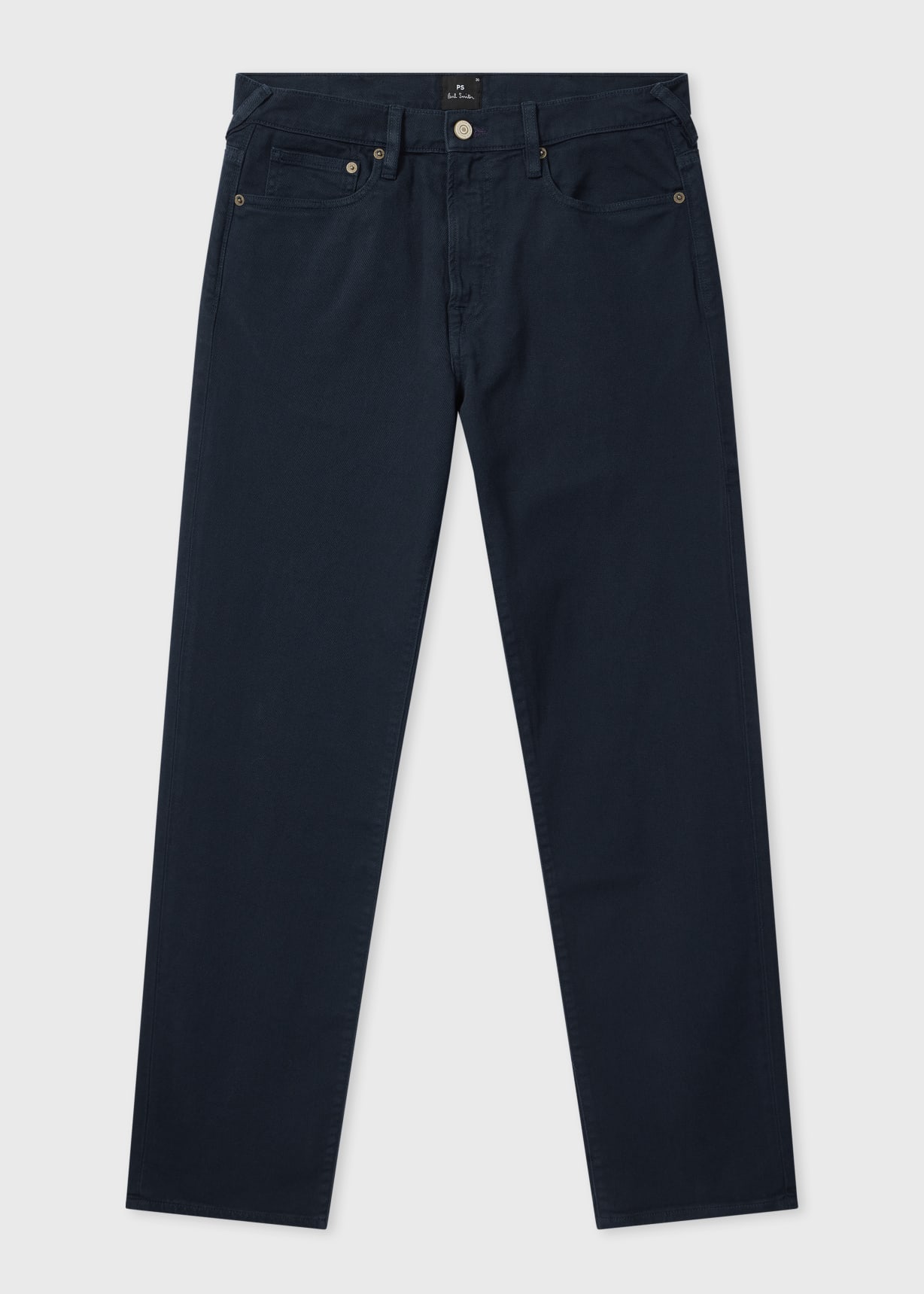 Men's Relaxed Tapered-Fit Navy Garment-Dyed Jeans