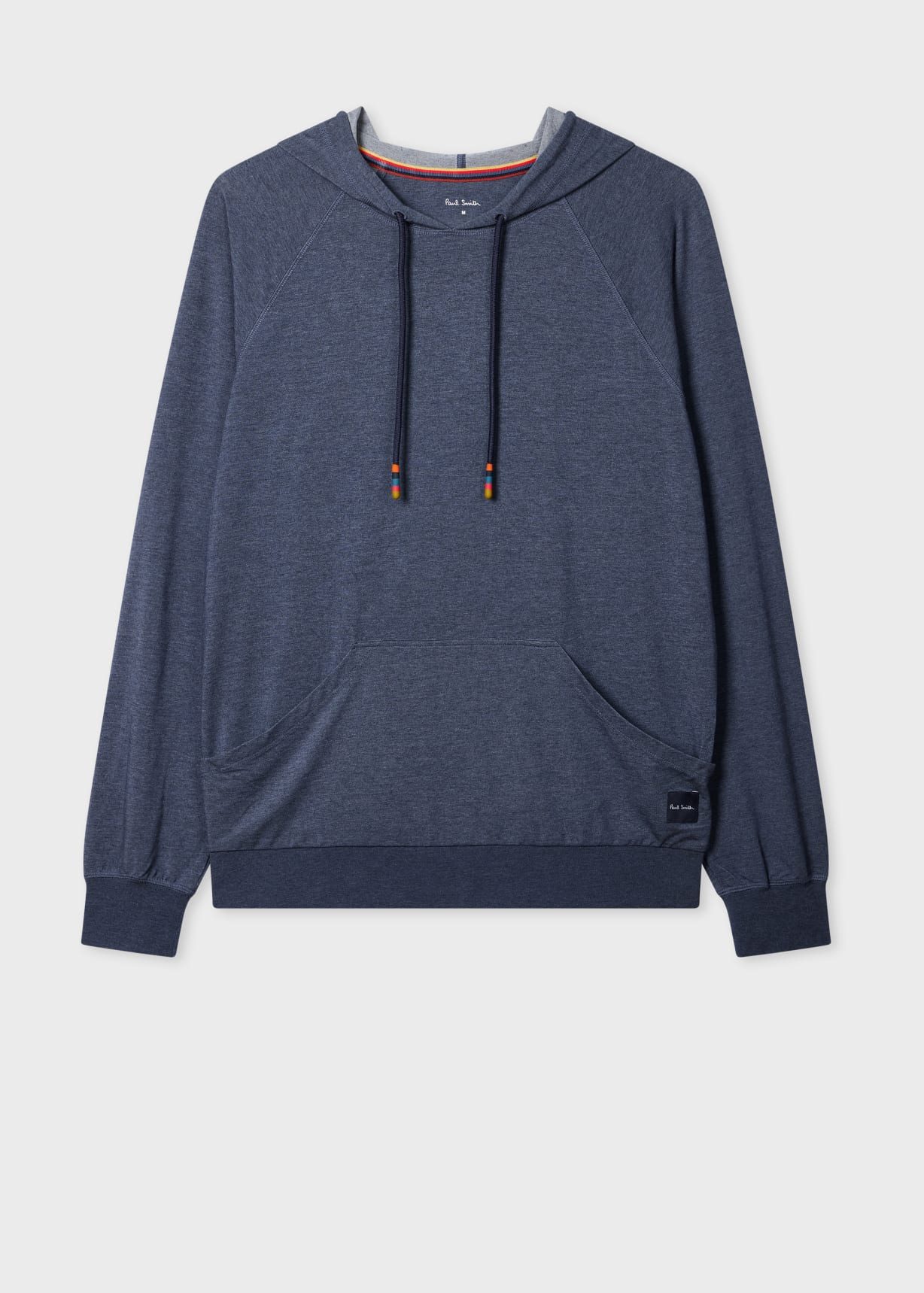 Men's Dark Blue Modal-Blend Lounge Hoodie