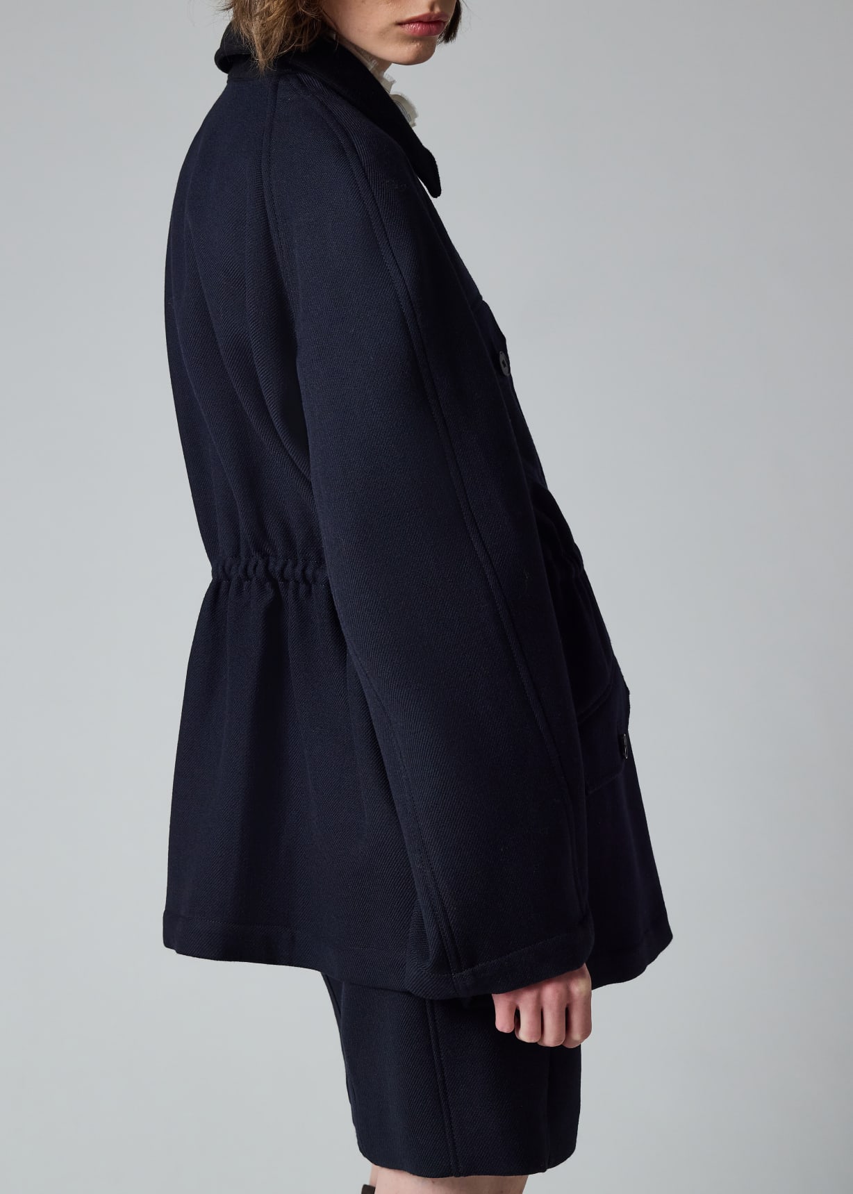 ジャケット・アウター PAUL SMITH High-Neck Urban Wool Coat Women's Navy Wool Field Jacket Paul Smith