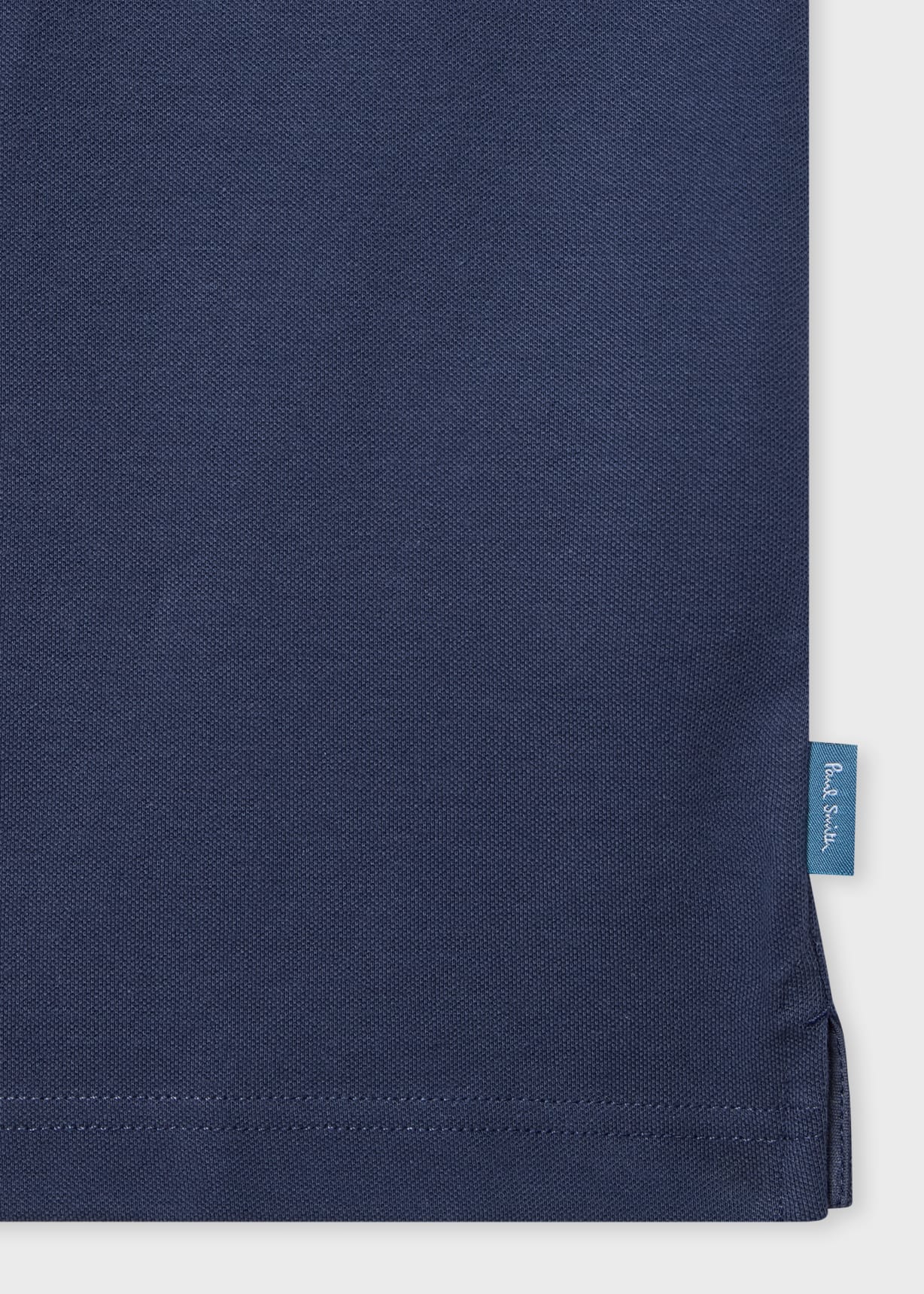 Men's Blue Button-Through Polo Shirt