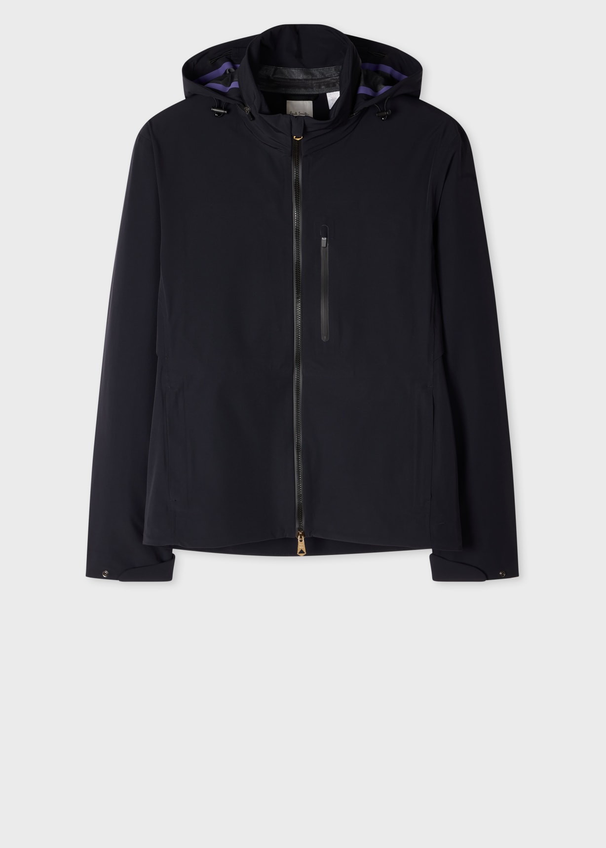 Paul Smith collectionネイビー フード付きジャケット Men's Navy Three-Layer Waterproof Travel Jacket