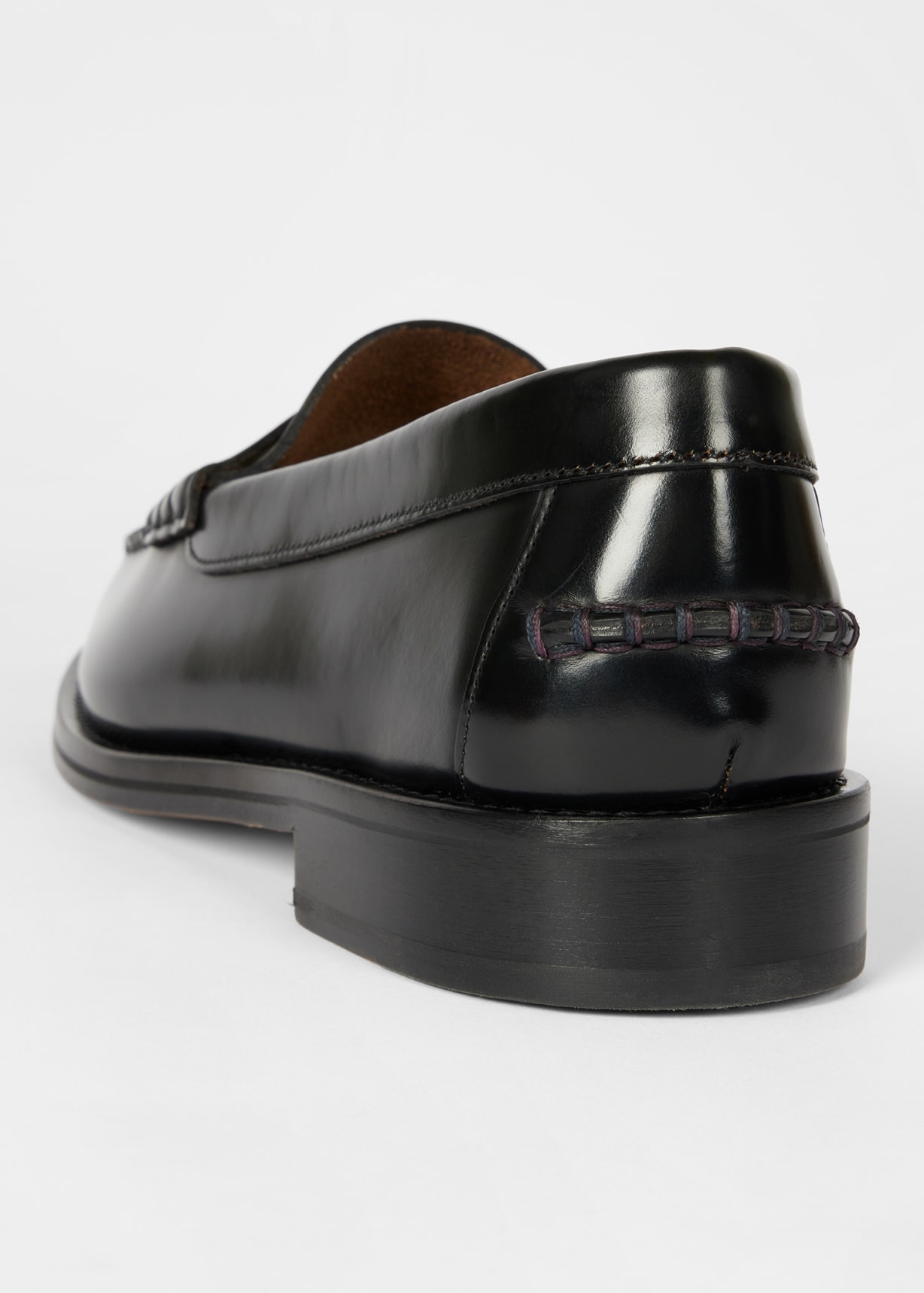 Men's Black High-Shine Leather 'Rialto' Loafers