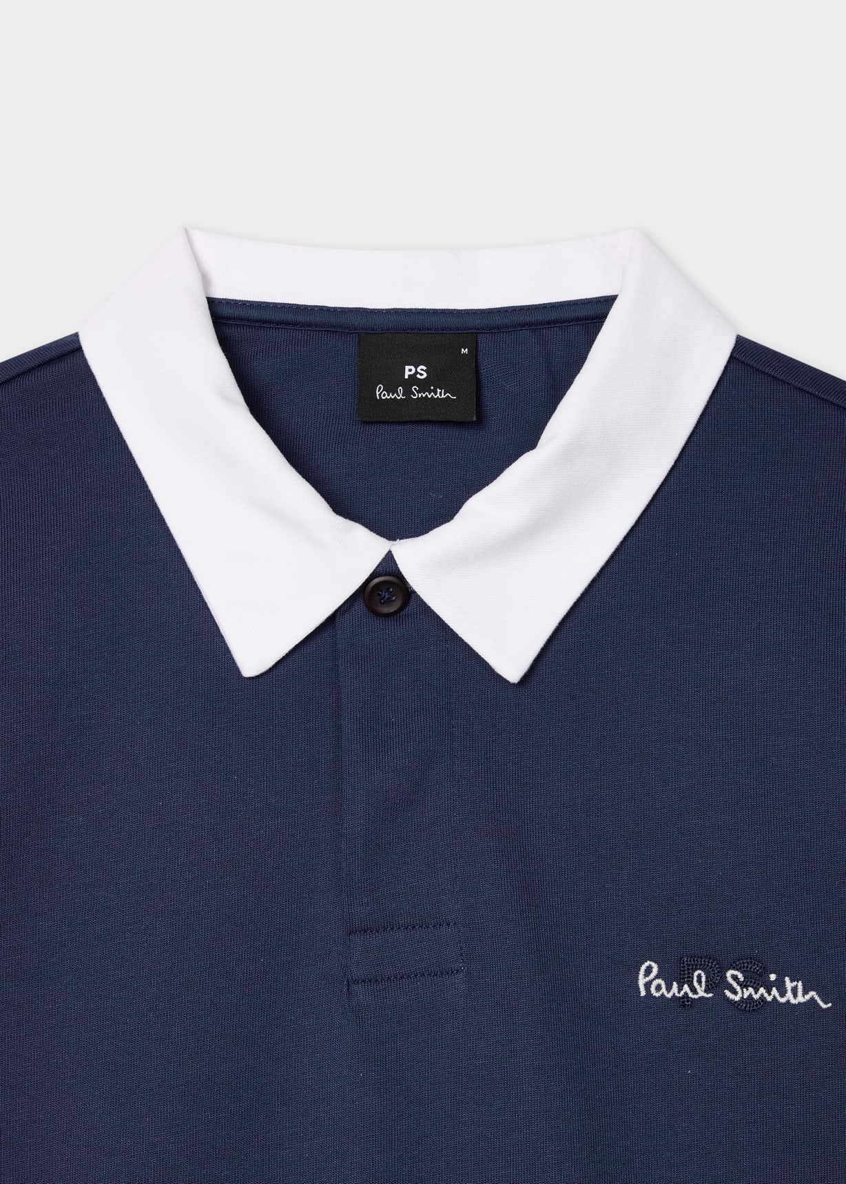 Men's Navy PS Logo Rugby Top