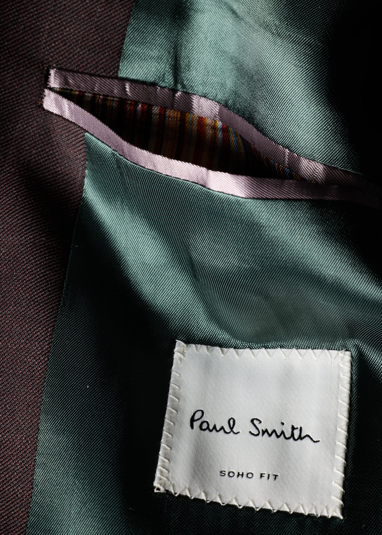 The Soho - Tailored-Fit Brown Sharkskin Wool Suit