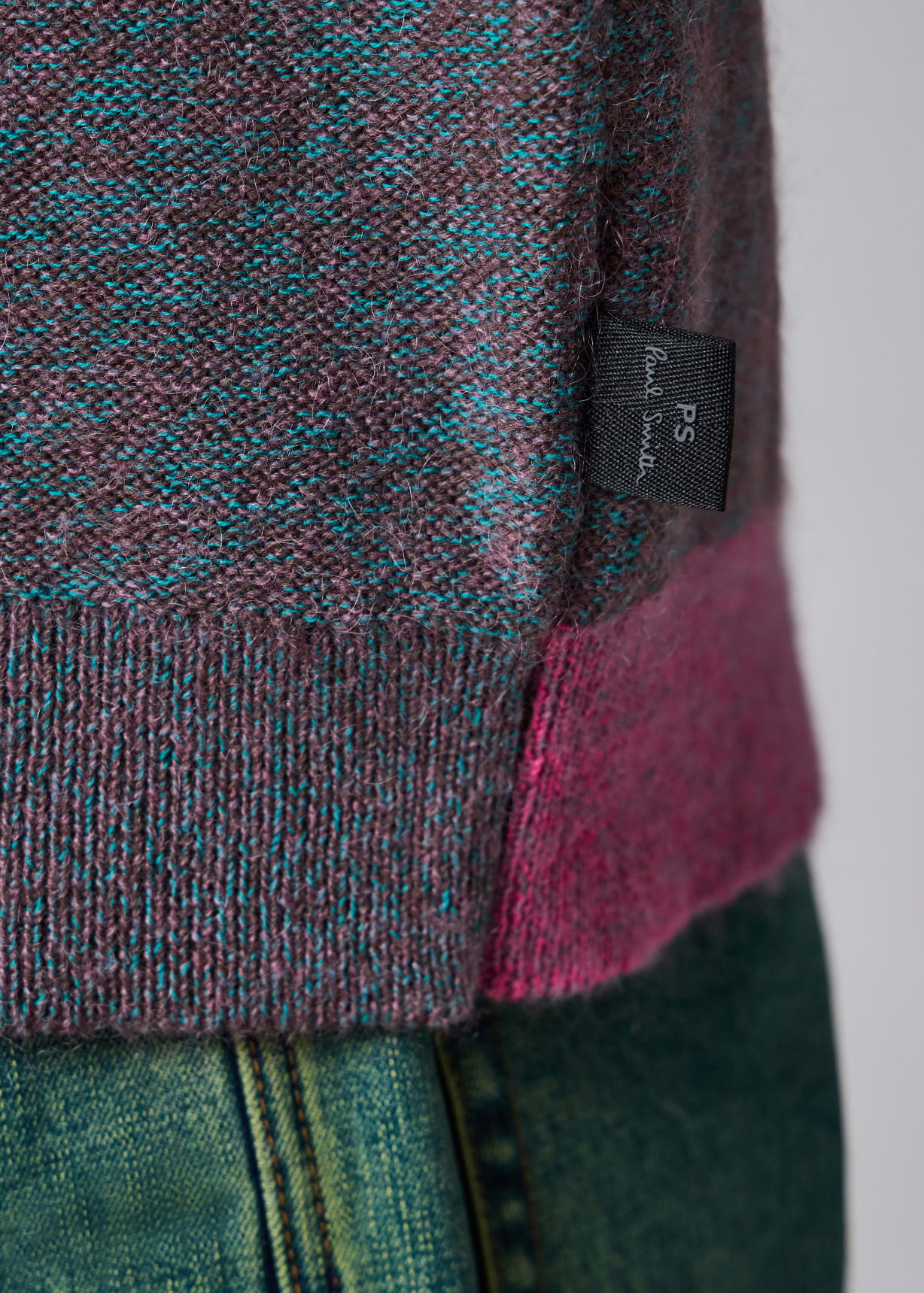 Men's 'Glitch Floral' Cotton-Mohair Sweater