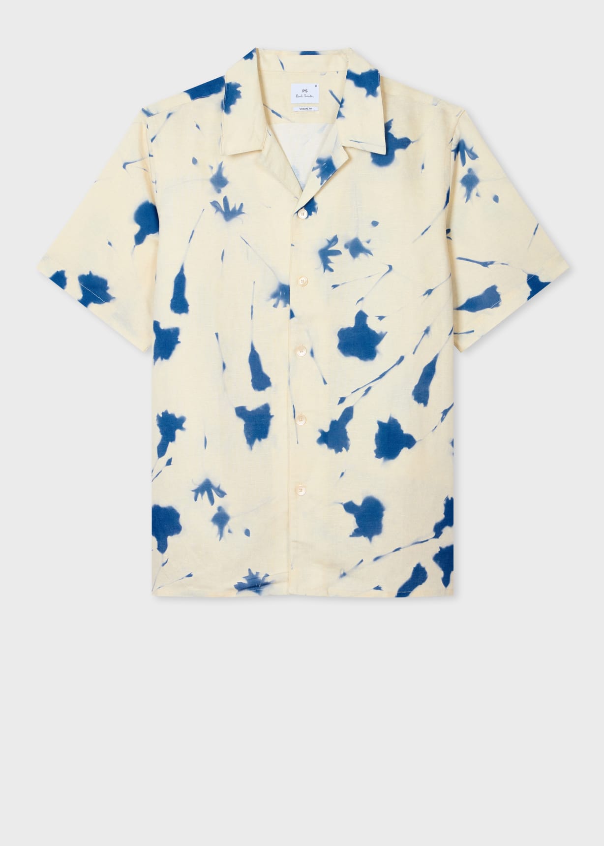 Ecru Short Sleeve Piece-Dyed Linen-Blend Shirt Paul Smith