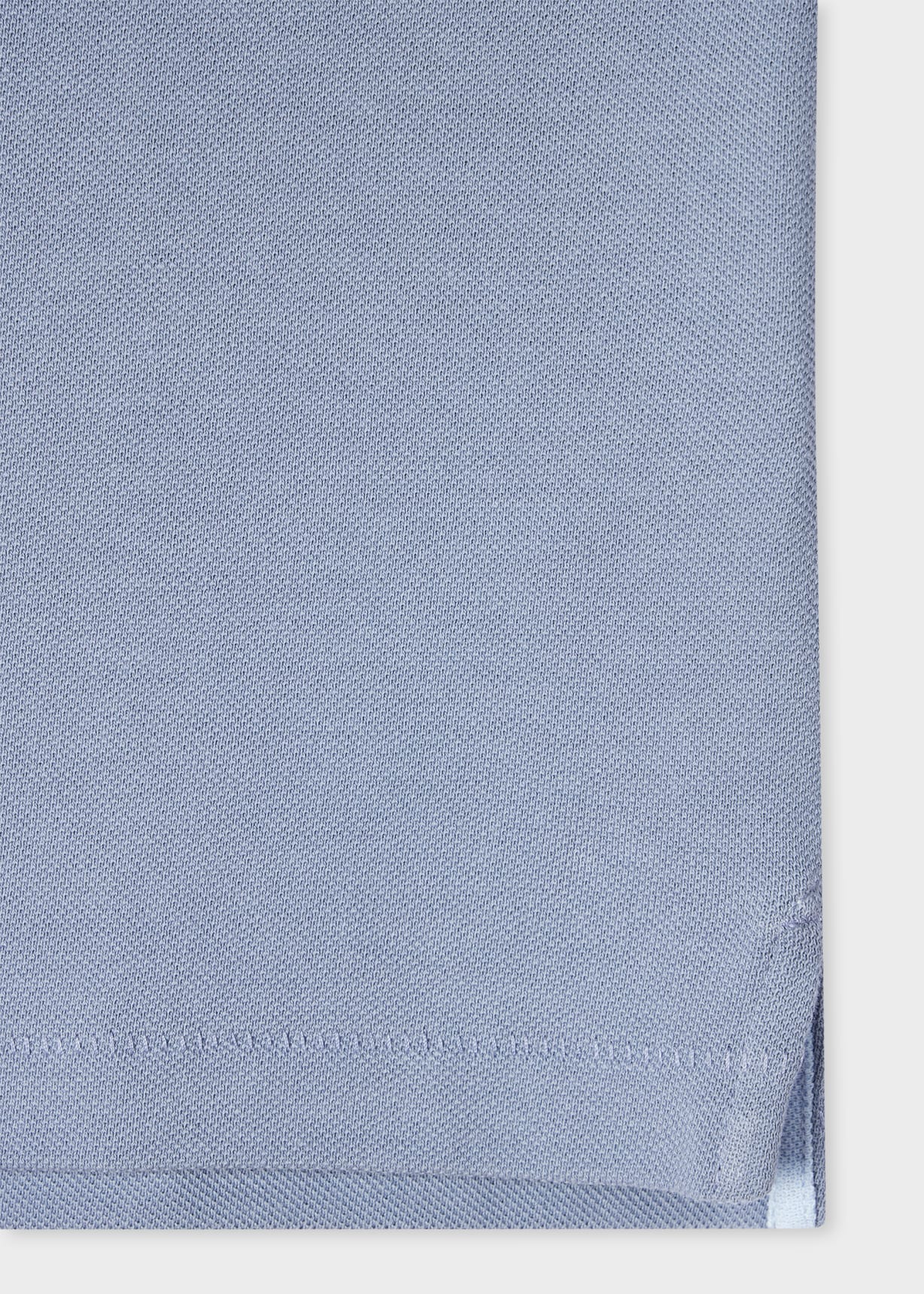 Men's Pale Indigo Organic Cotton Zebra Polo Shirt