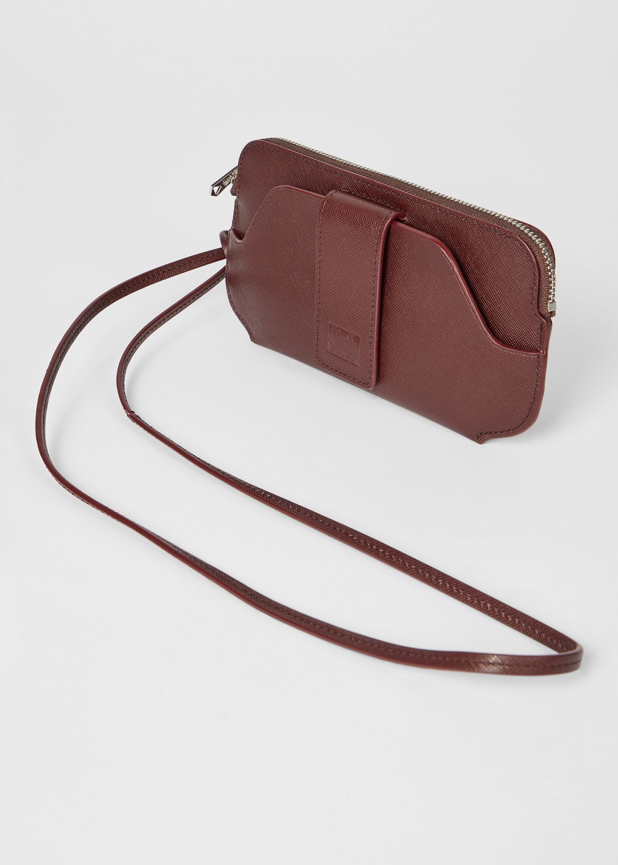 Burgundy Leather Travel Pouch
