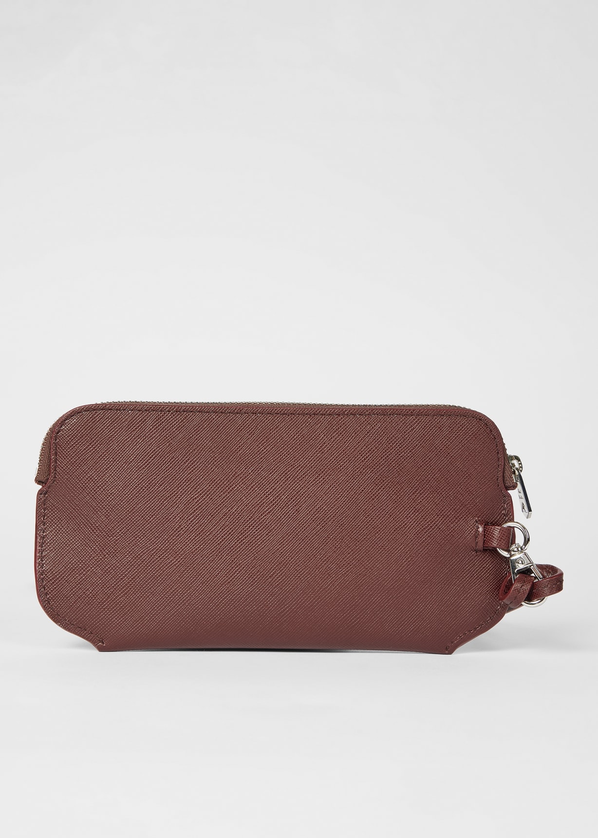 Burgundy Leather Travel Pouch