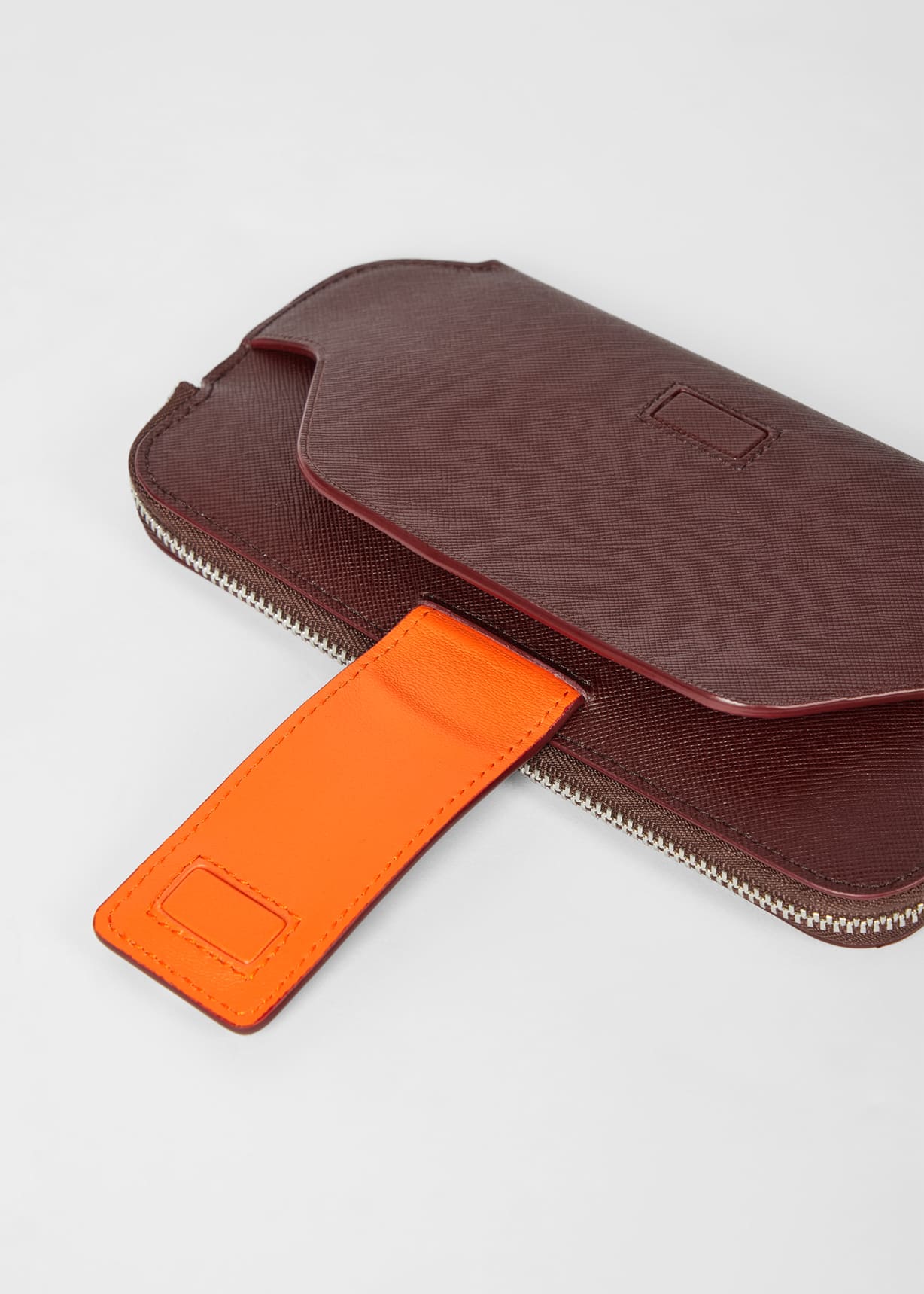 Burgundy Leather Travel Pouch