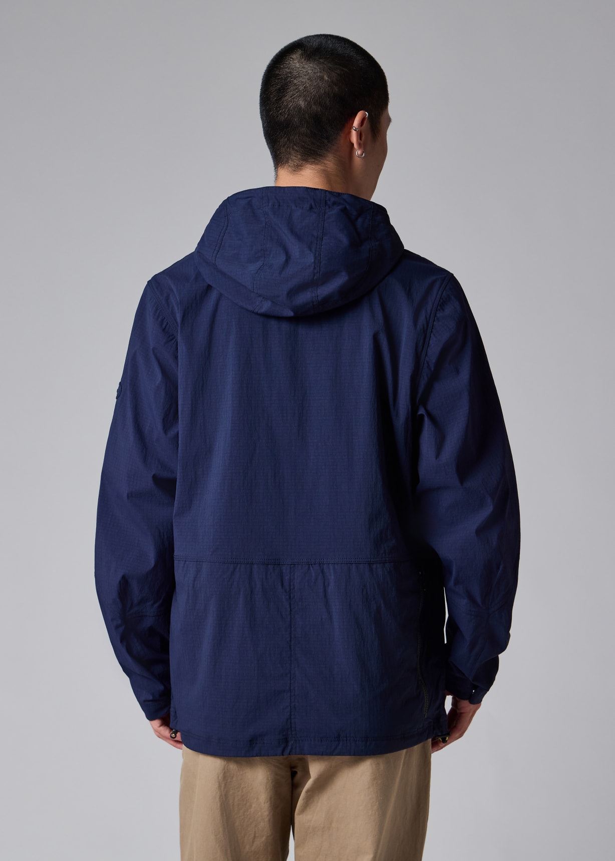 Men's Navy Packable Showerproof Ripstop Jacket