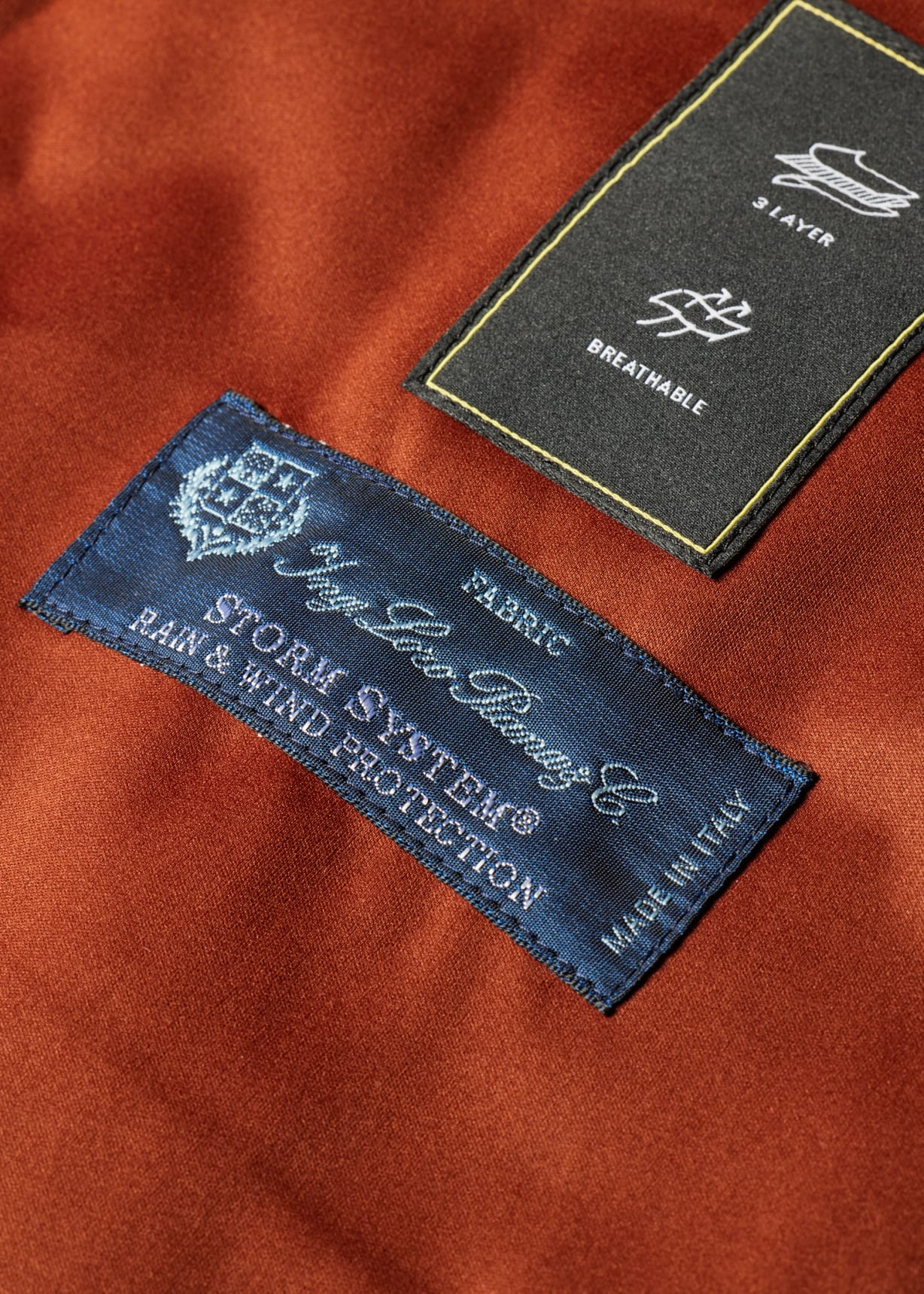 Men's Navy 'Storm System' 3-Layer Hooded Mac