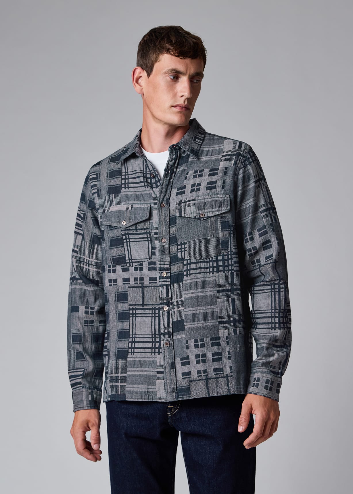 Blue Check Cotton Casual-Fit Shirt Paul Smith