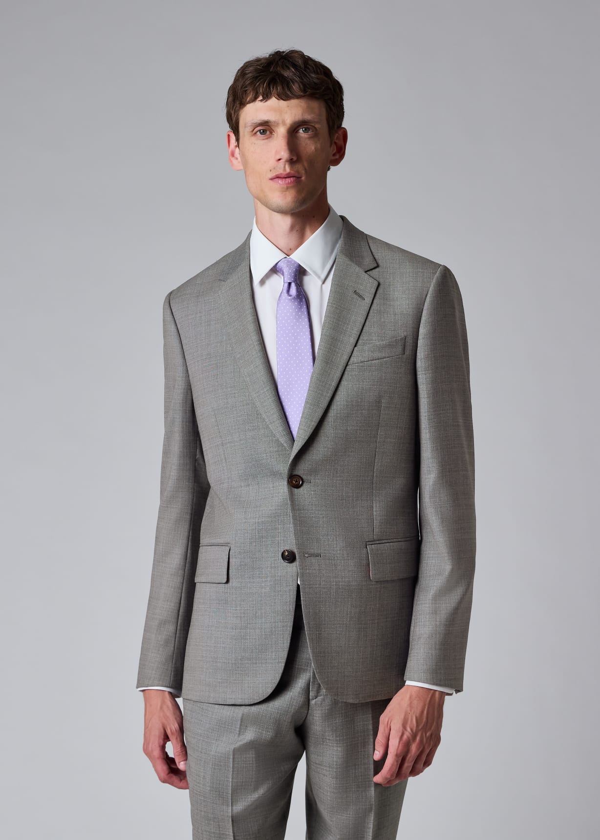 The Soho - Grey Superfine Merino Wool Check Suit